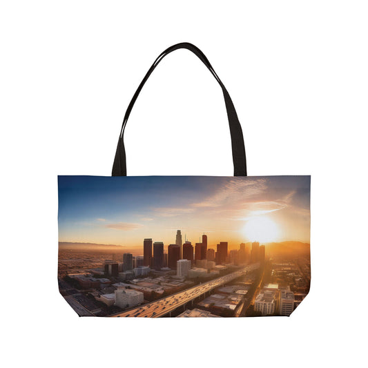 Los Angeles Print Bag High-Quality 100% Spun Poly 24x13 Canvas Art Bag C-03