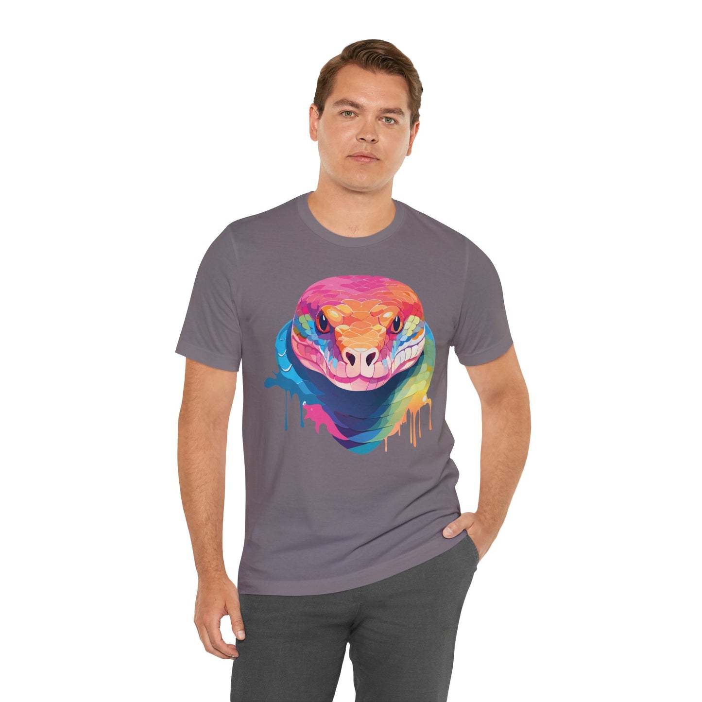 Unisex Animal Shirt With Art Design Wild Animals Graphic Print Casual Short Sleeve Tee