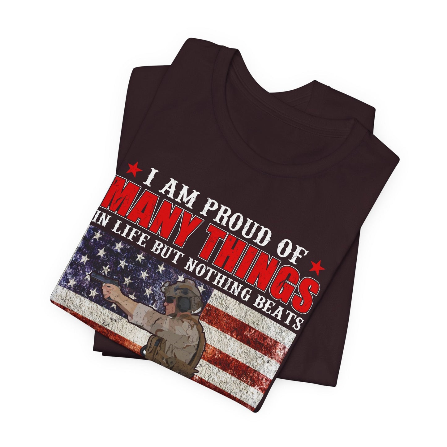 Army Veteran Patriotic Graphic Design Unisex Cotton T-Shirt v28