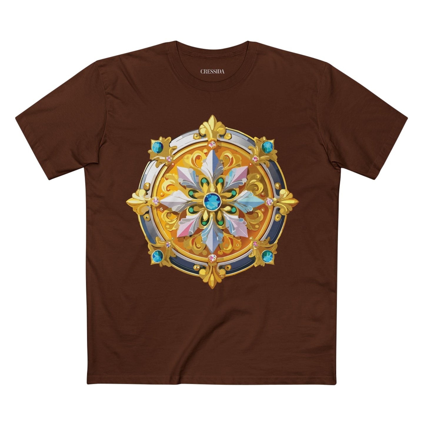 Medallion Graphic T-Shirt Unisex 100 Cotton With Gold Art Design Medal Tee 9