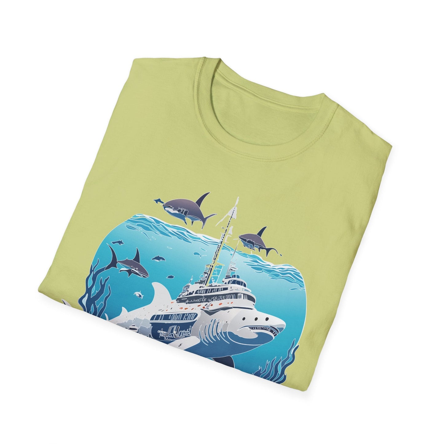 Ocean Tee Shirt Unisex Softstyle 64000 Ring Spun Cotton Art Design Tee For Everyday Comfort
