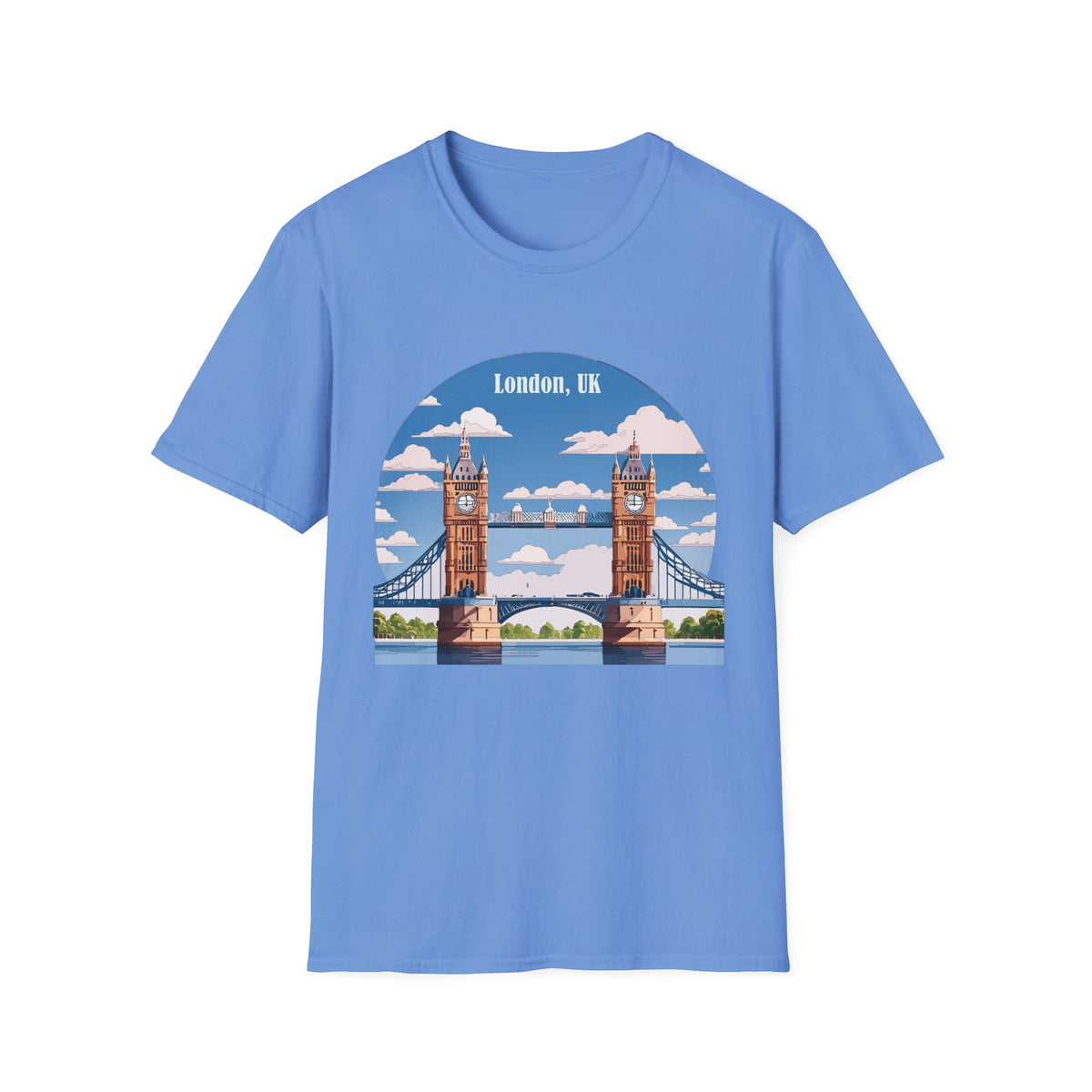London Tower Bridge Illustration T-Shirt | London, UK skyline tee