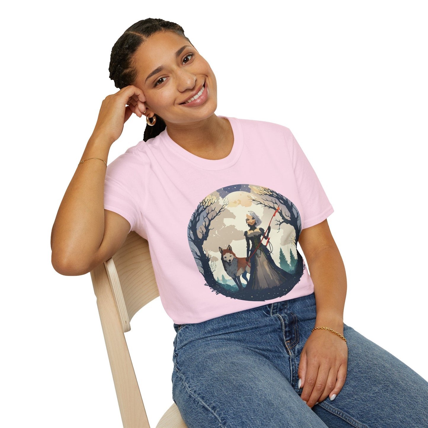 Womens Graphic T Shirts Ladies Art Design Tee Unisex Softstyle Cotton Tee Everyday Comfort