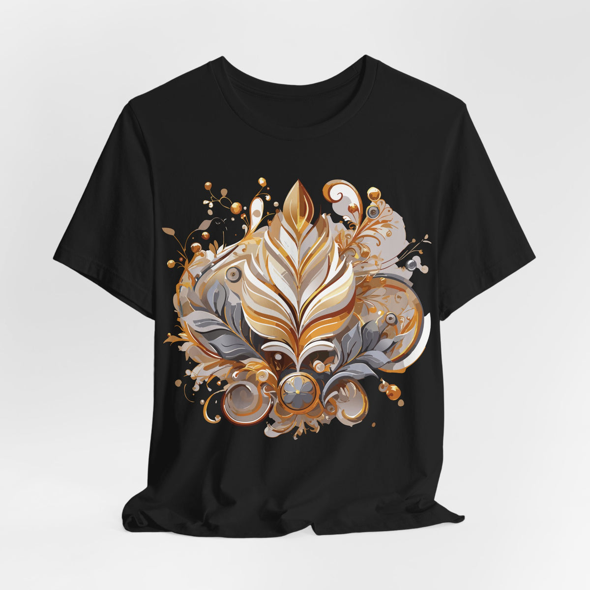 Jewelry Graphic Unisex Cotton Bella+Canvas Tee with Art Design n139