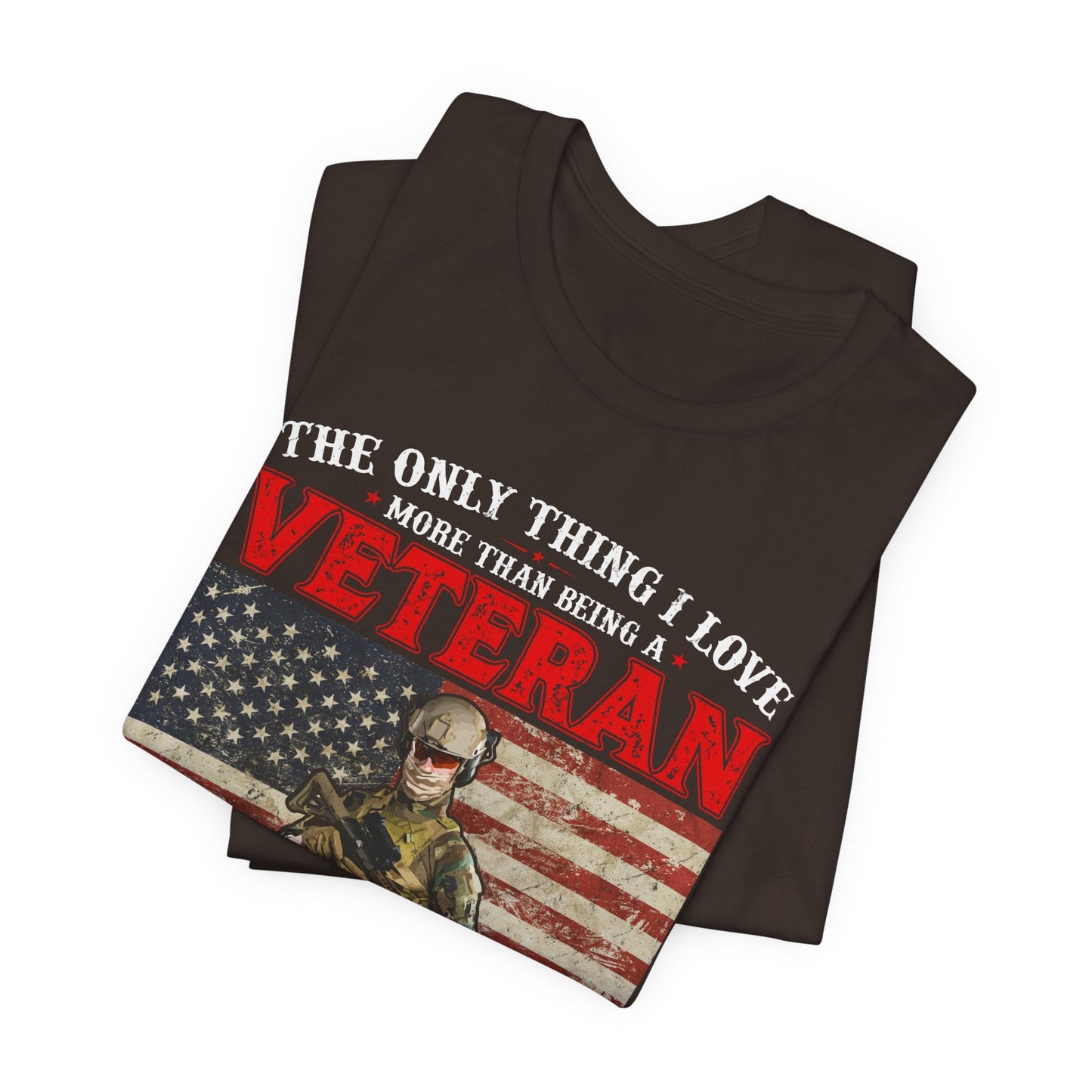 Army Veteran Patriotic Graphic Design Unisex Cotton T-Shirt v30
