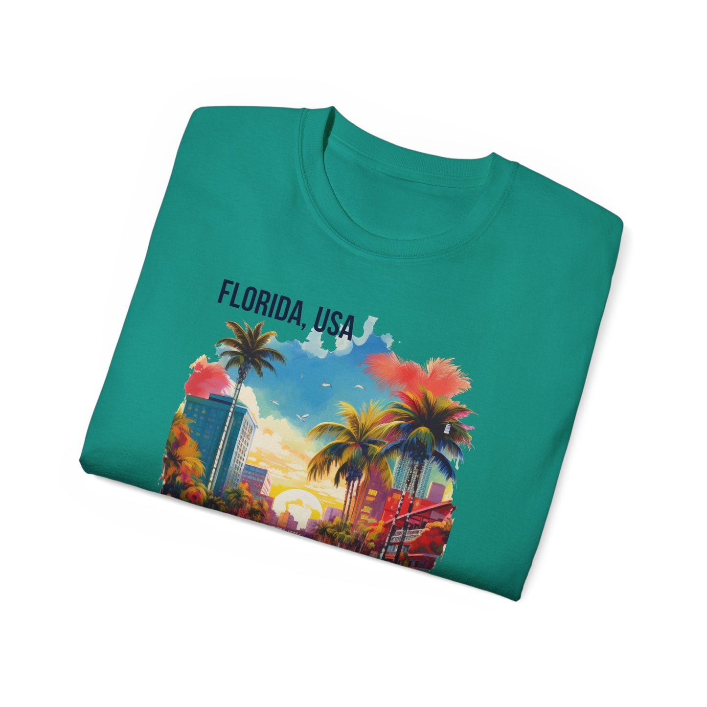 Florida Graphic Unisex Cotton T‑Shirt 1