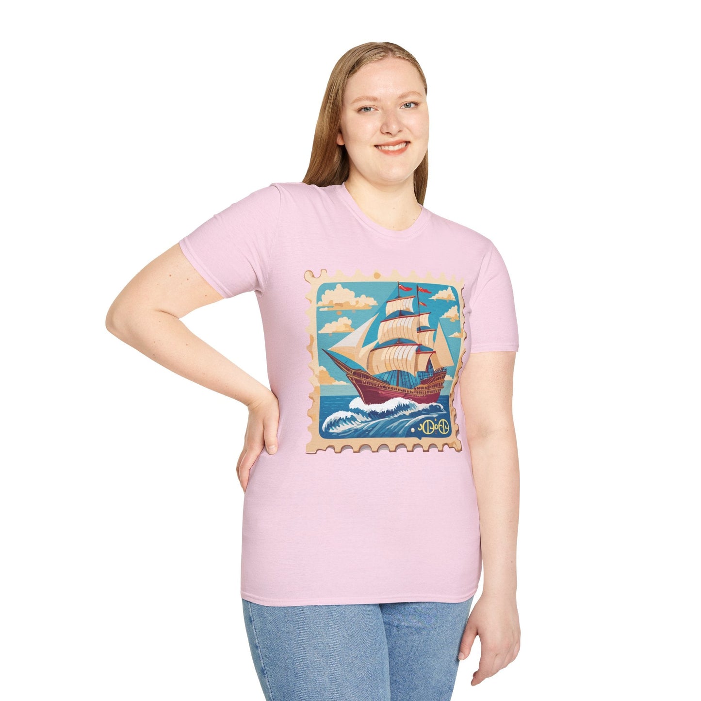Ship T Shirts Frigate Vessel Tee Unisex Softstyle Gildan 64000 100 Percent Cotton