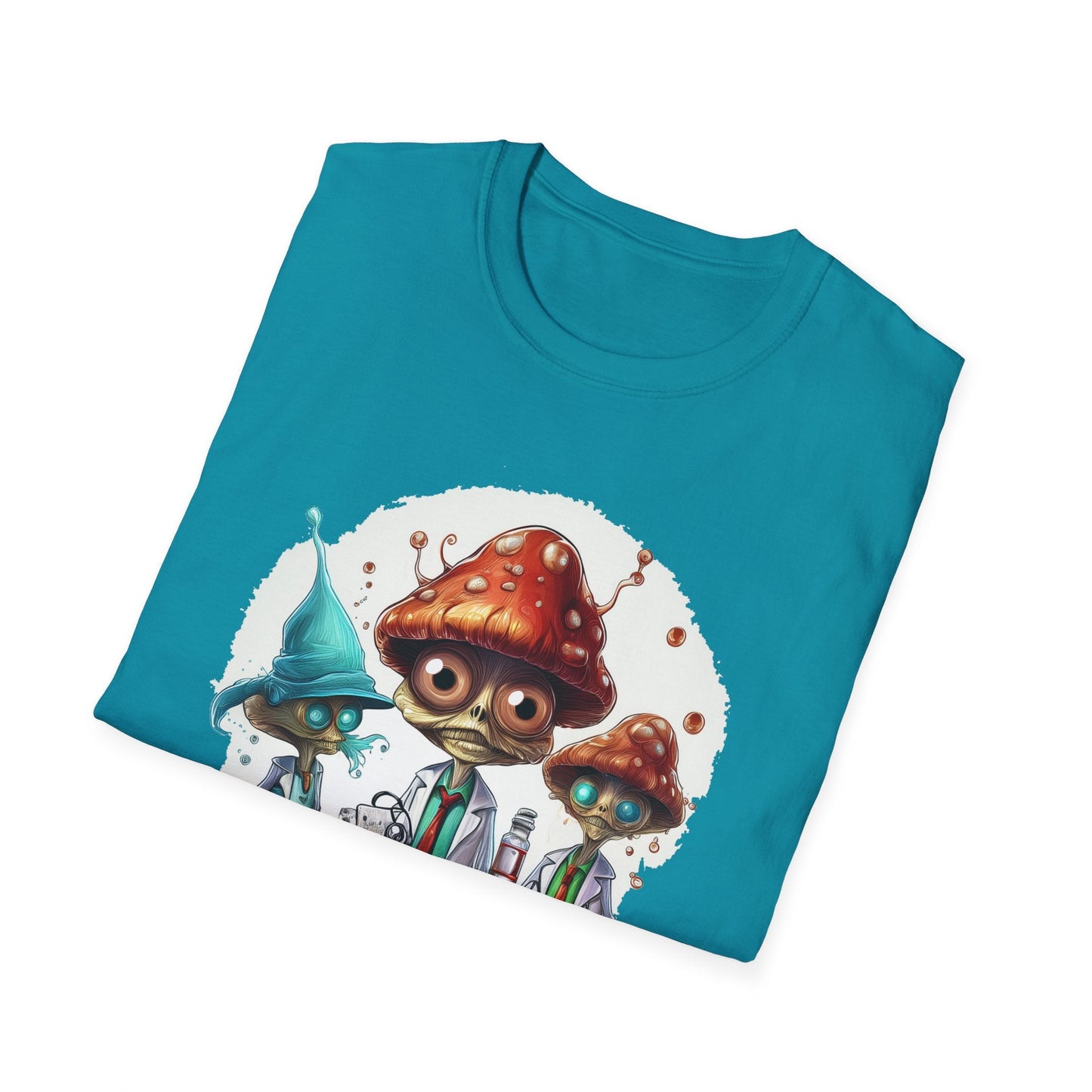 Mashroom Tee Shirt Unisex Funny Mashroom Design Cotton Tee Gildan Softstyle 64000