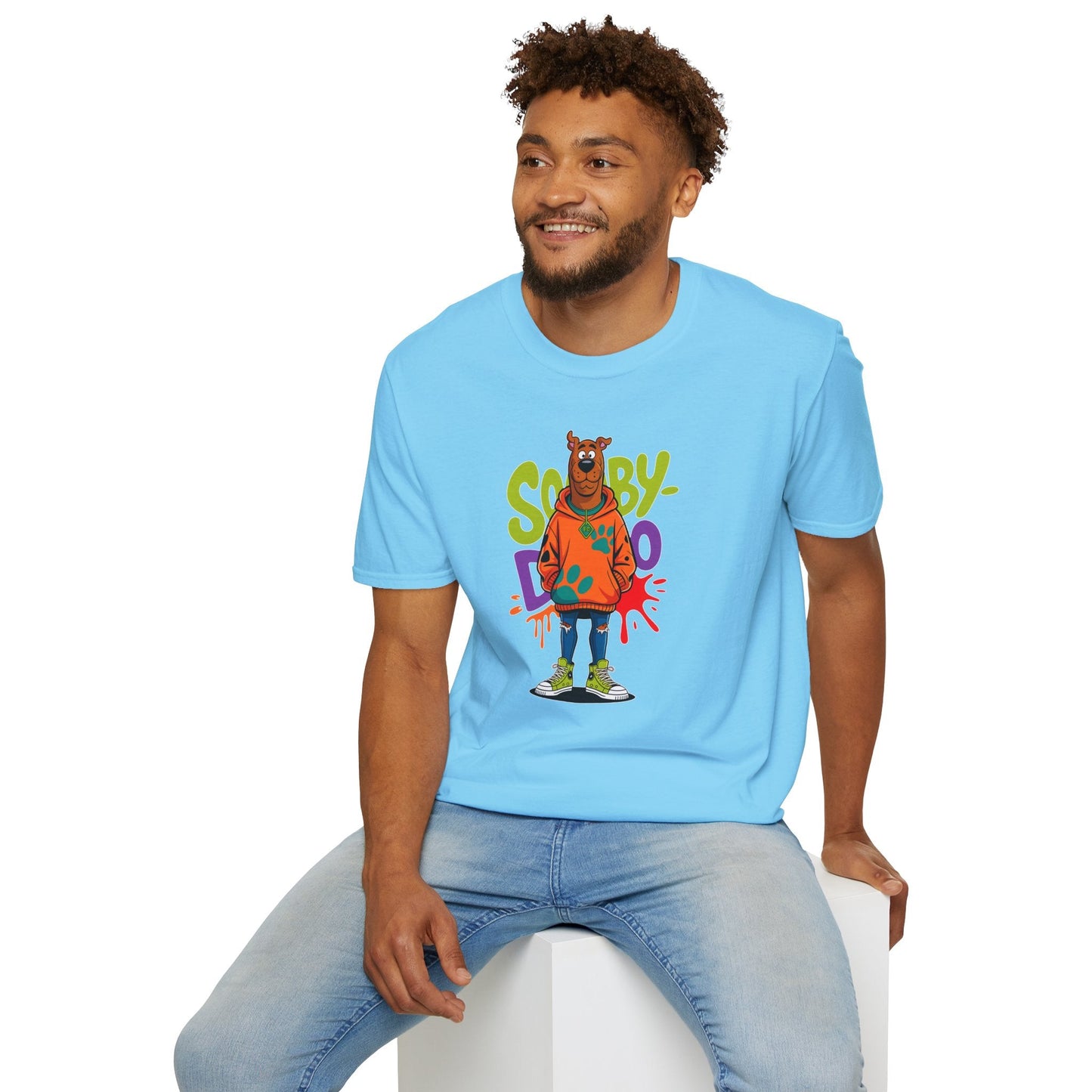 Unisex Cartoon T Shirt With Animation Funny Animals Tee Gildan Softstyle 64000 100 Percent Cotton