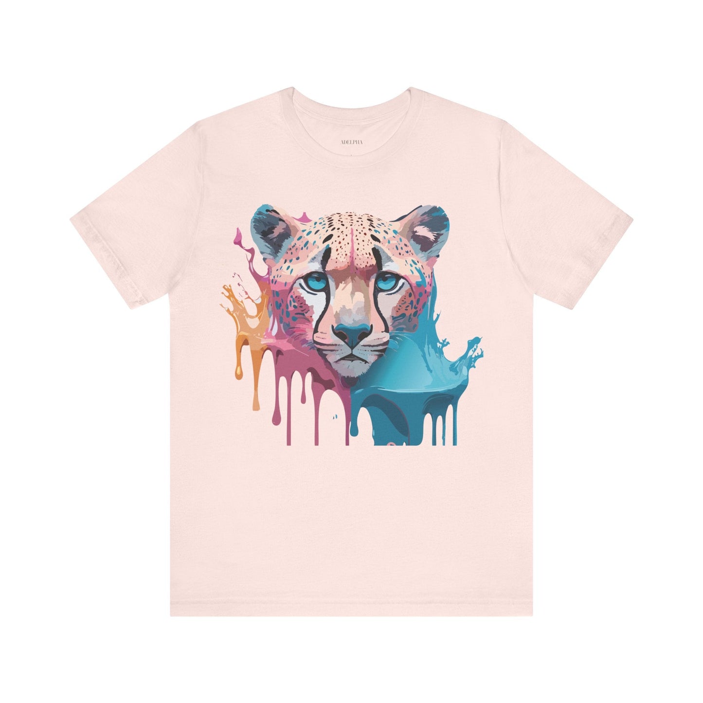 Cheetah Graphic Tee Unisex Jersey Short Sleeve Vintage Inspired Artwork Adelpha