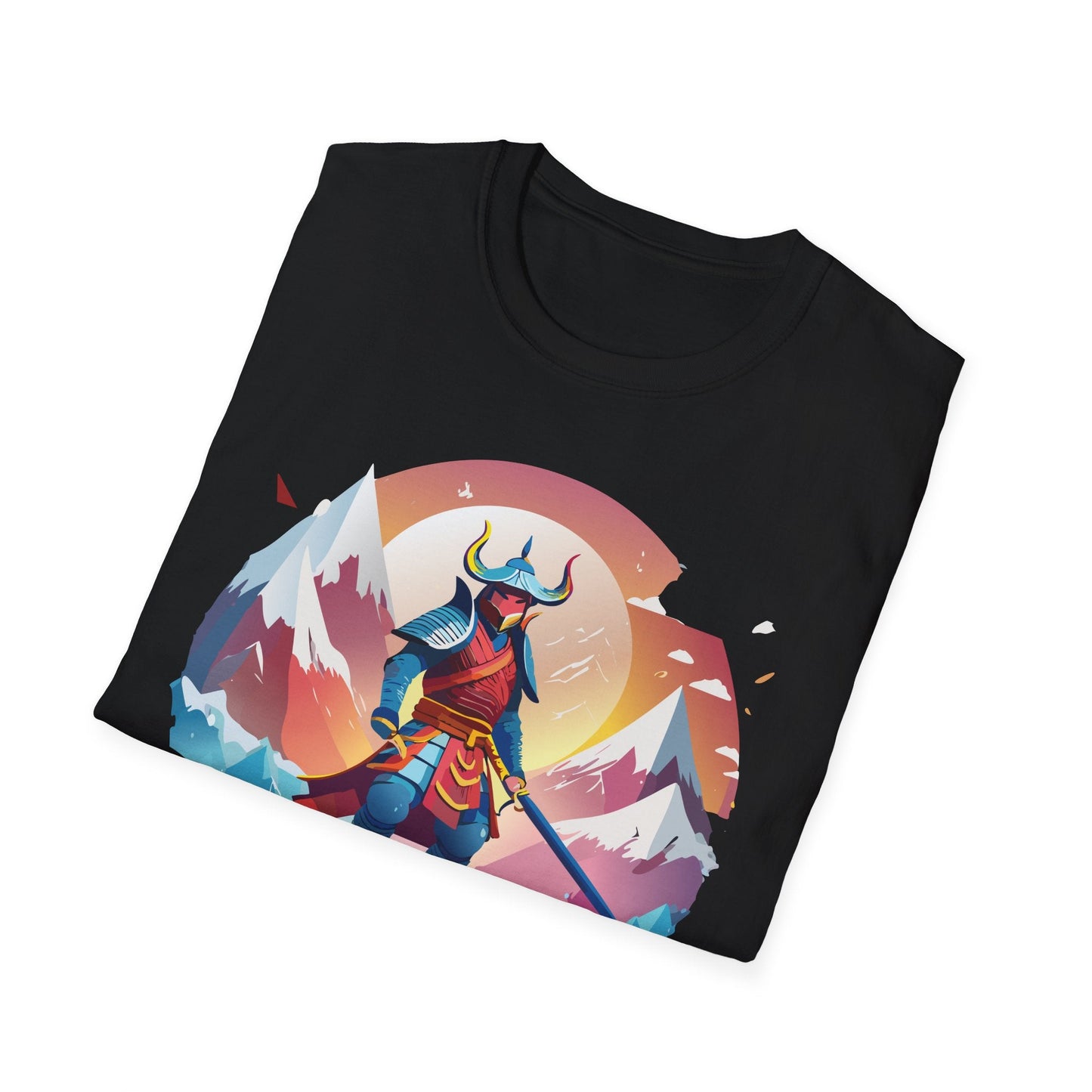 Samurai Style T Shirt Unisex Softstyle 64000 100 Percent Ring Spun Cotton Comfortable Tee