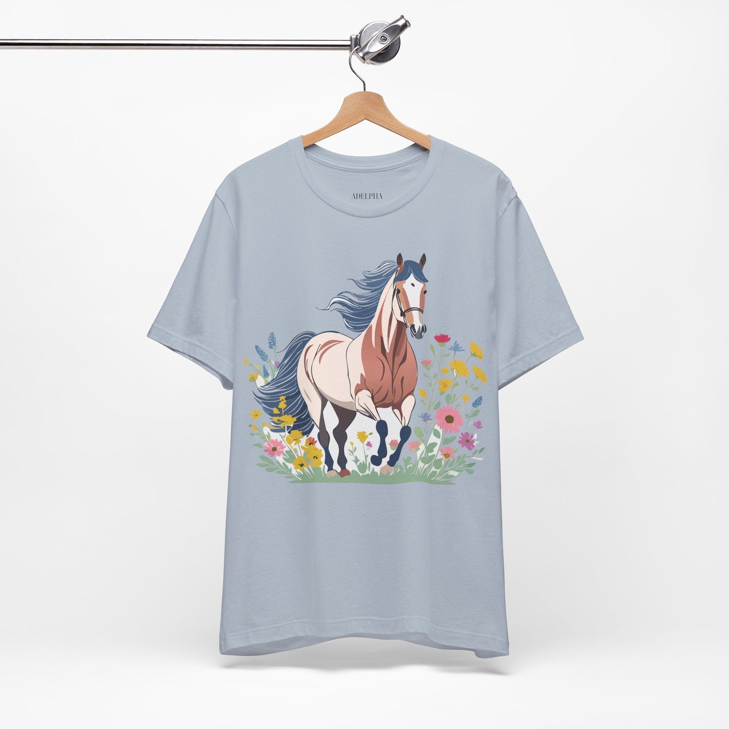 Horse Graphic Unisex 100 Cotton Vintage Animal Art T-Shirt 11