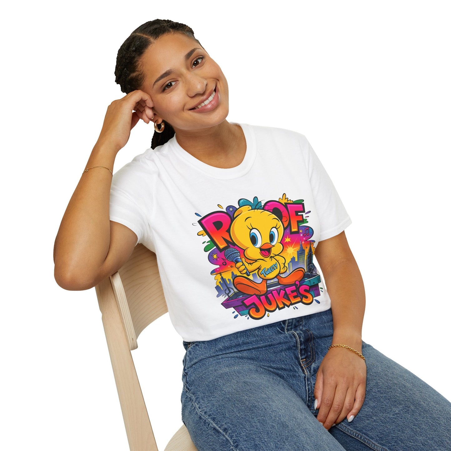Unisex Cartoon T Shirt With Animation Design Versatile Funny Animals Tee Shirt Gildan Softstyle