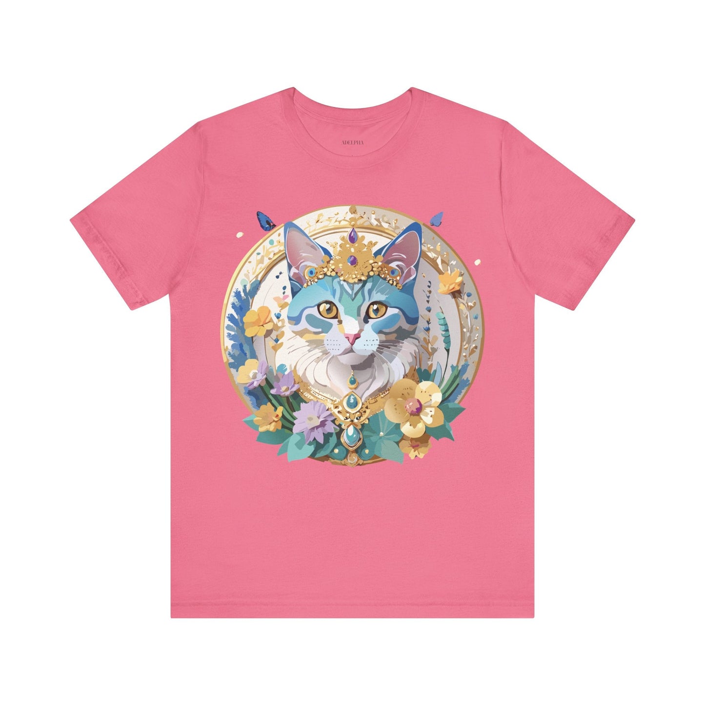 Unisex Graphic Tee With Adelpha Artwork Vintage Inspired Short Sleeve Jersey Shirt