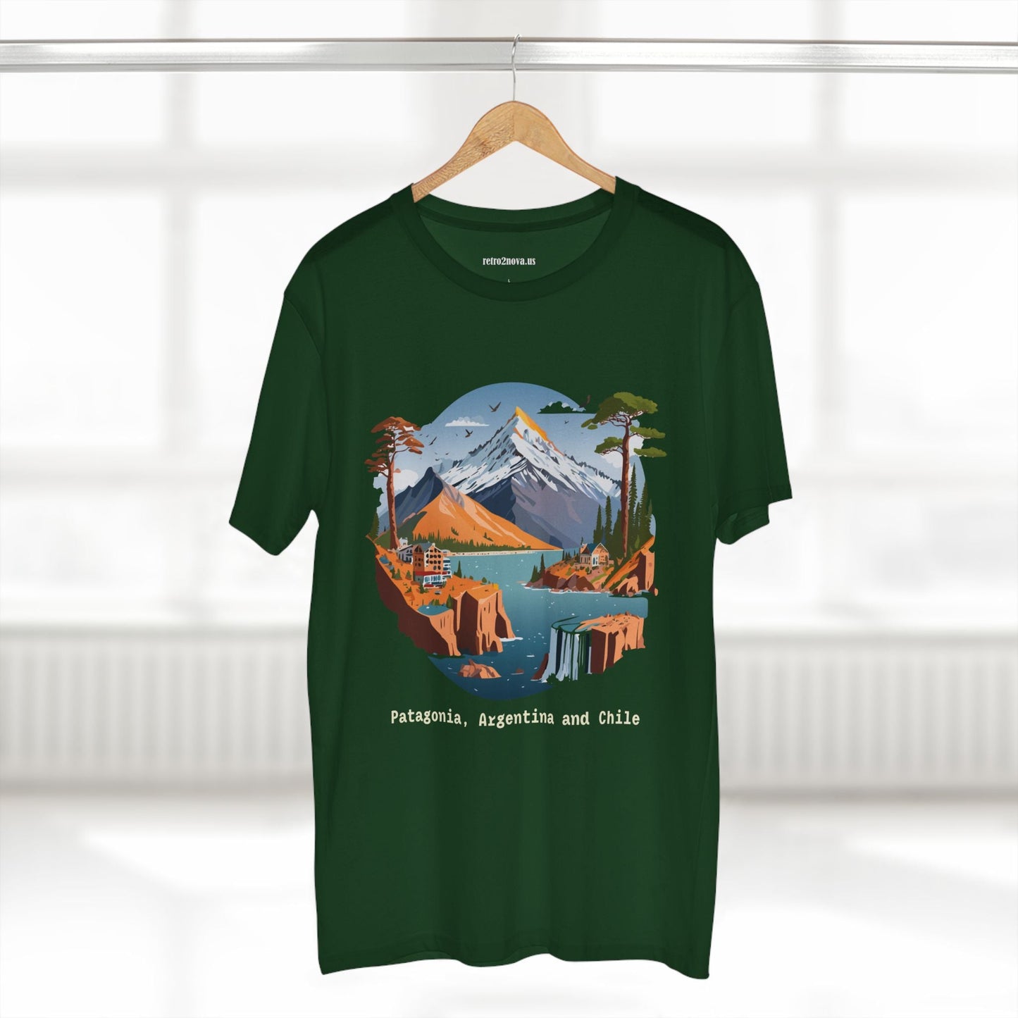 Travel Shirt Unisex Premium Cotton Tee With Original Art Design Retro2Nova TT69 Edition