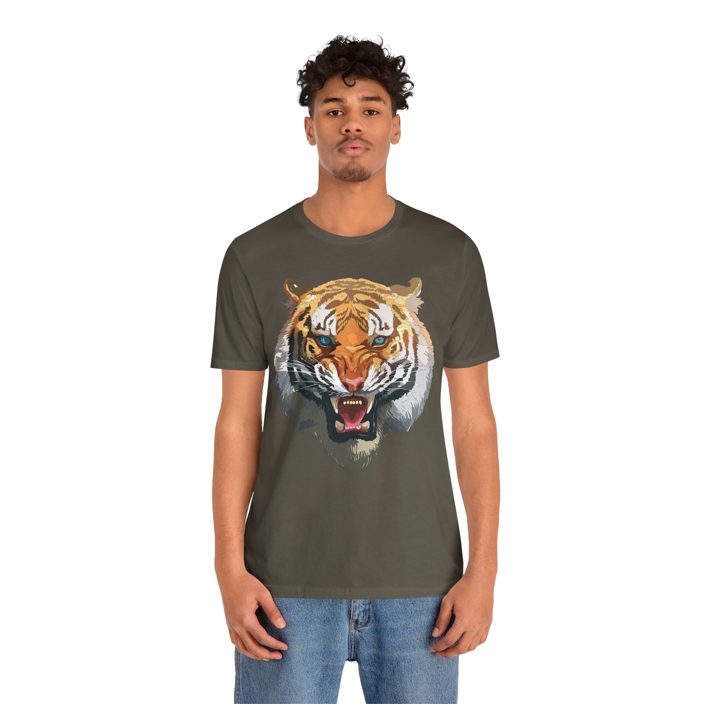 Tiger Shirt, Animal Shirt, T-Shirt with Tiger, Art Design Tee, Wild Animals Tees, Safari T-Shirt, Graphic Design Tee 15