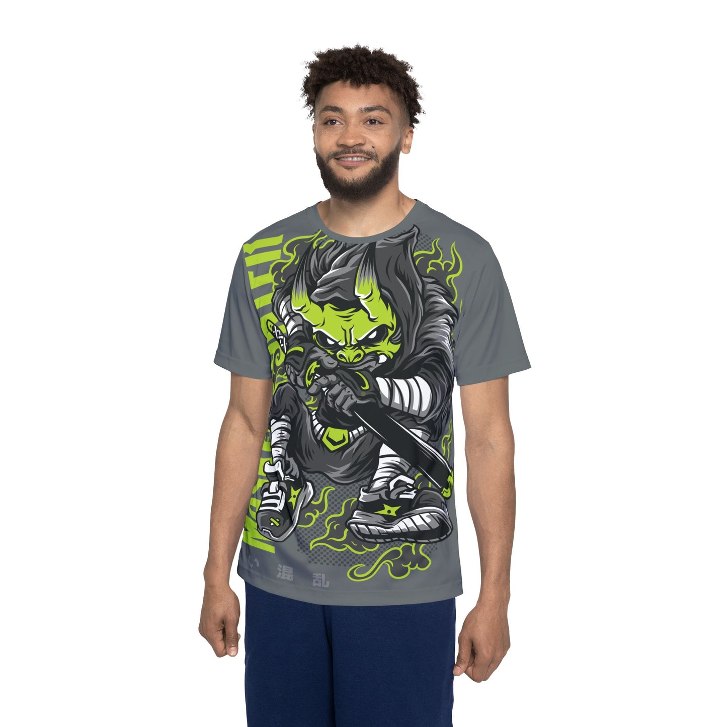 47-Be Fun Graphic T-Shirt, Art Design Poly Shirt, All Over Print Graphic Tee, Monsters T-Shirt, Cartoon Tees