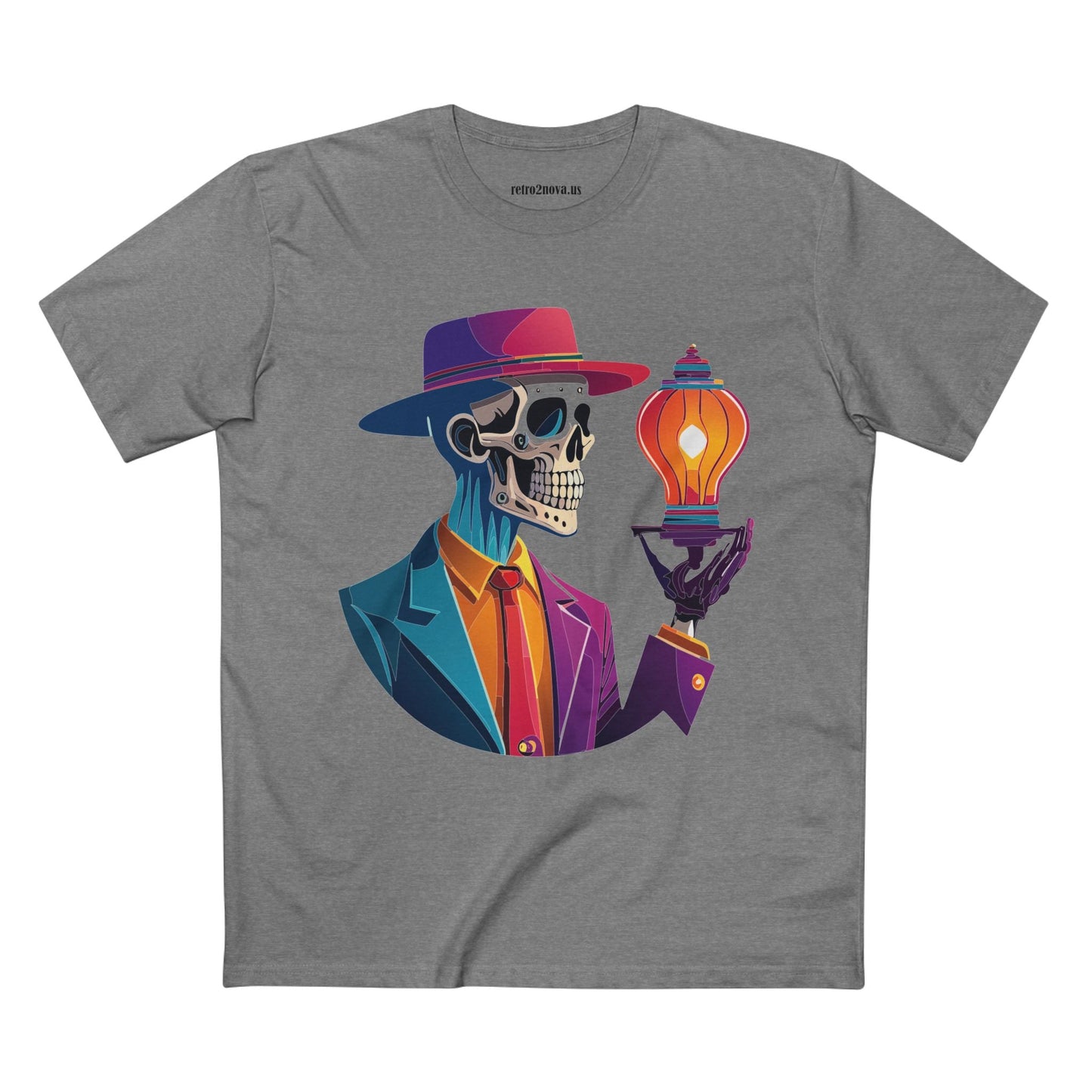 Skull Shirt Unisex Premium Cotton Tee with Original Art Design by Retro2Nova Collection