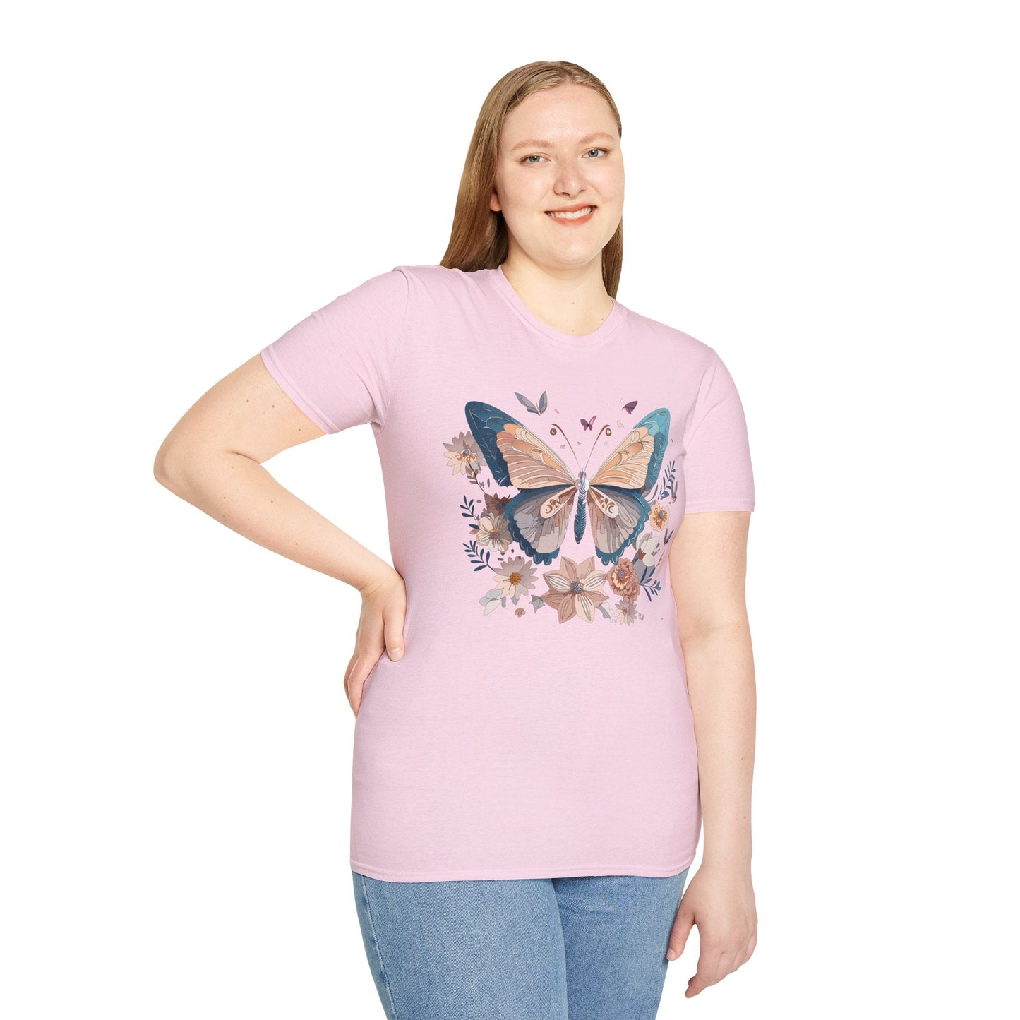 Monarch Butterfly T Shirt Unisex Softstyle Gildan 64000 Tee Lightweight Comfort Fit