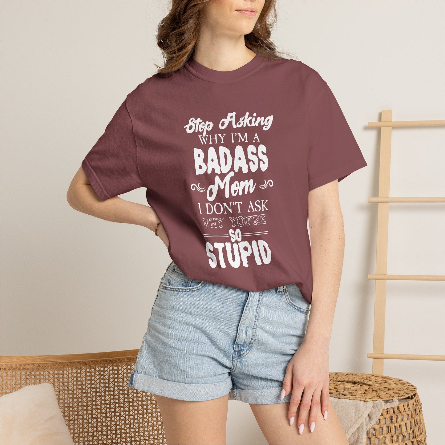 Mom T-shirt Mother's Day Mama Tee Unisex Comfort Colors Garment-Dyed Cotton h39