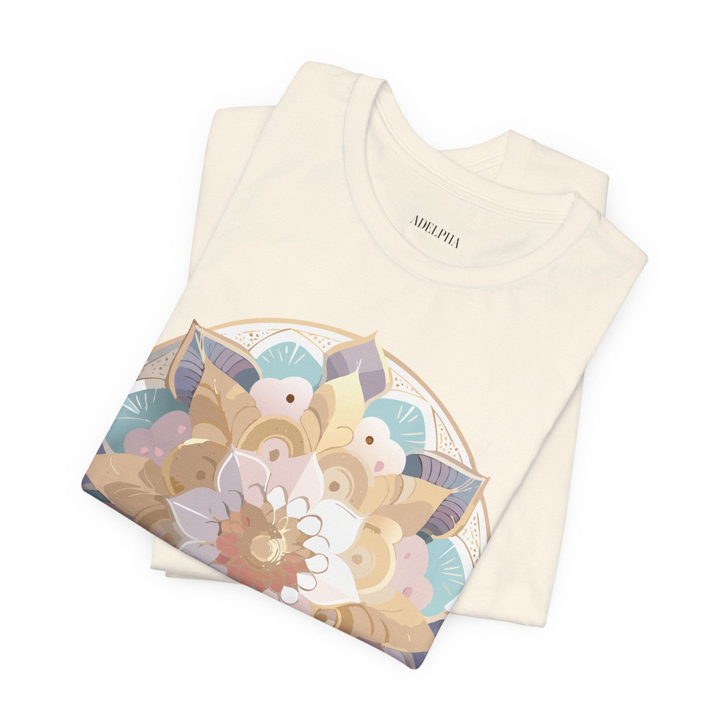 Mandala Graphic Tee Unisex Jersey Short Sleeve Adelpha Art Design Vintage Inspired Artwork