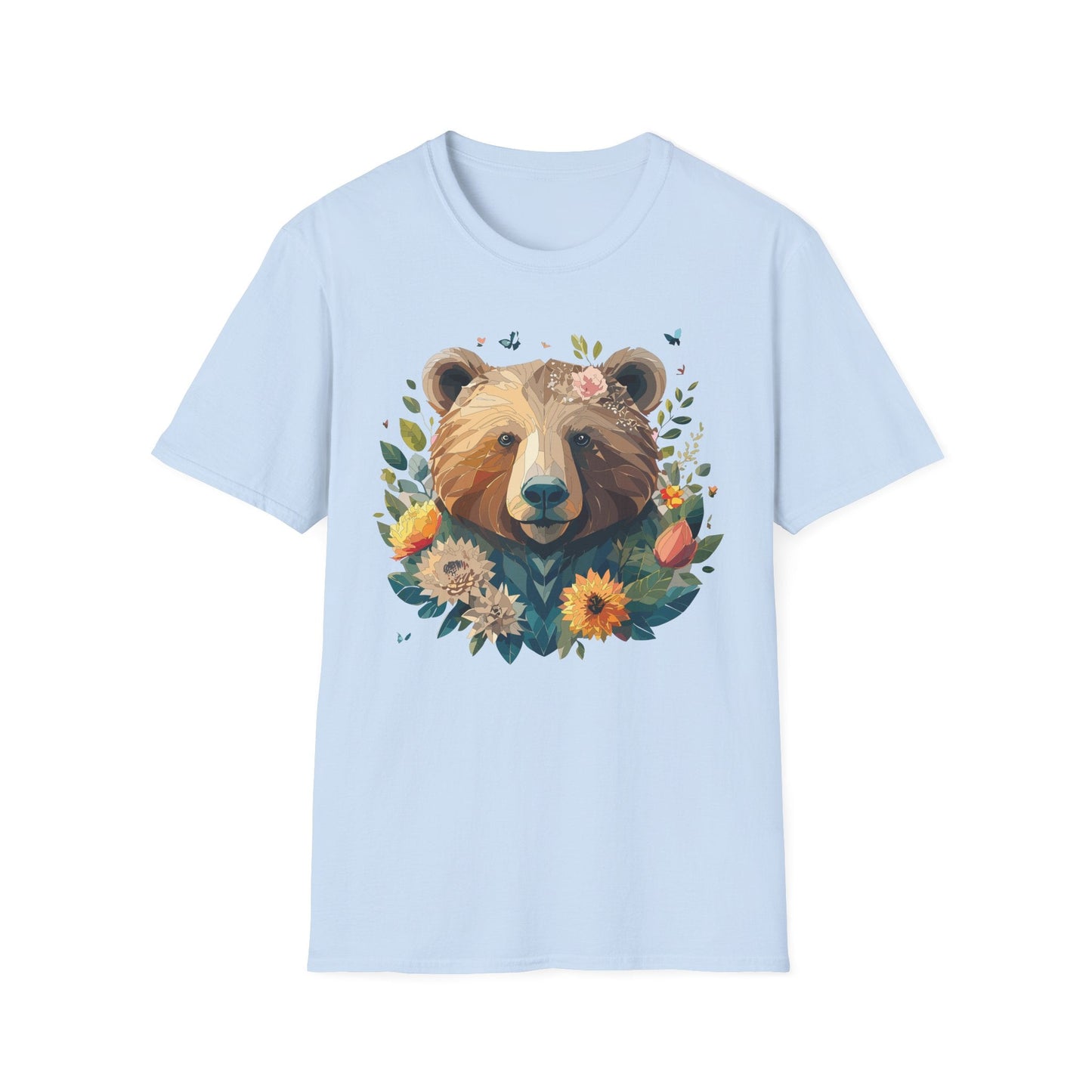 Bear T Shirt Unisex Teddy Bear Tee Gildan Softstyle 64000 100 Percent Ring Spun Cotton