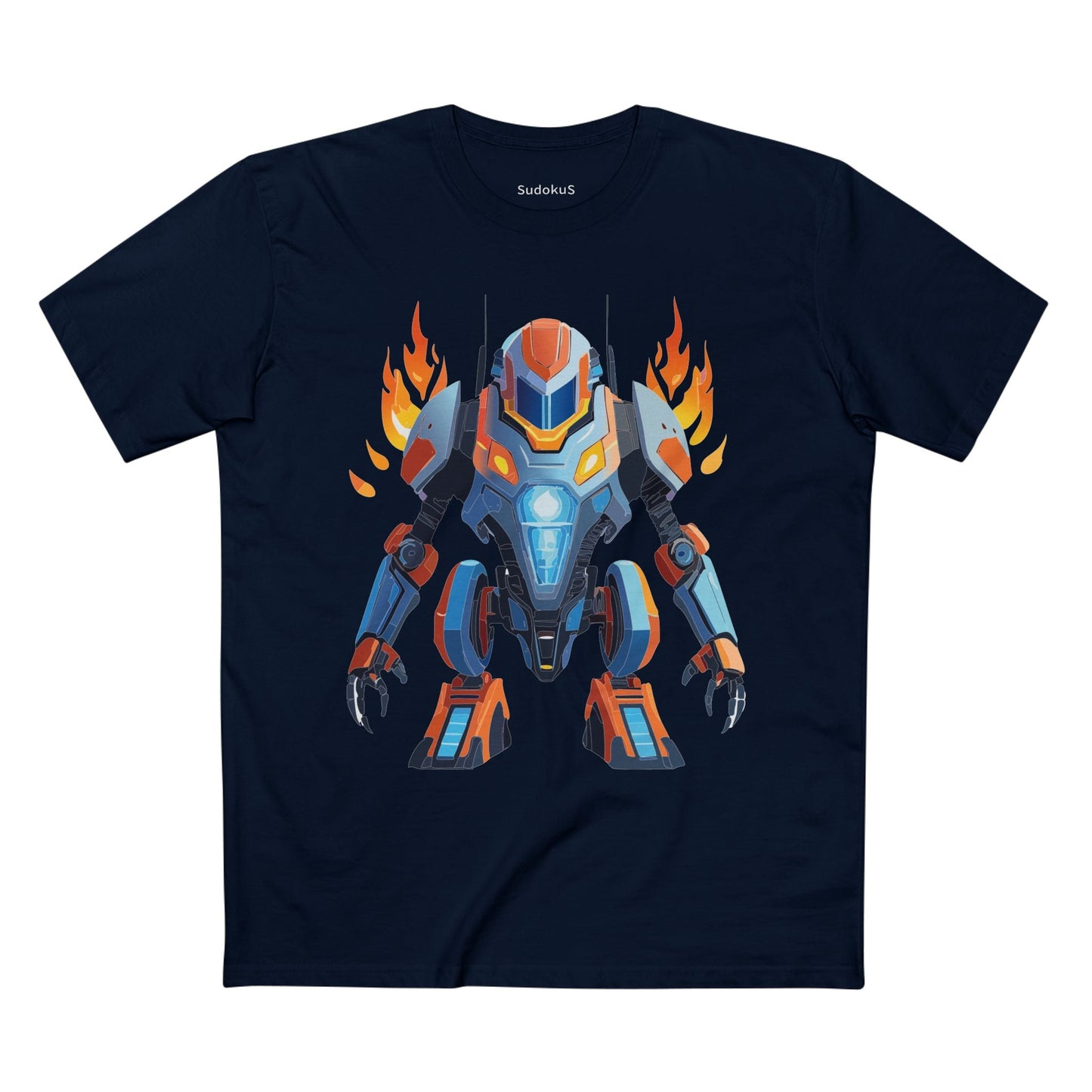 Cyborg Robot Graphic Unisex 100 Cotton Staple Tee 12