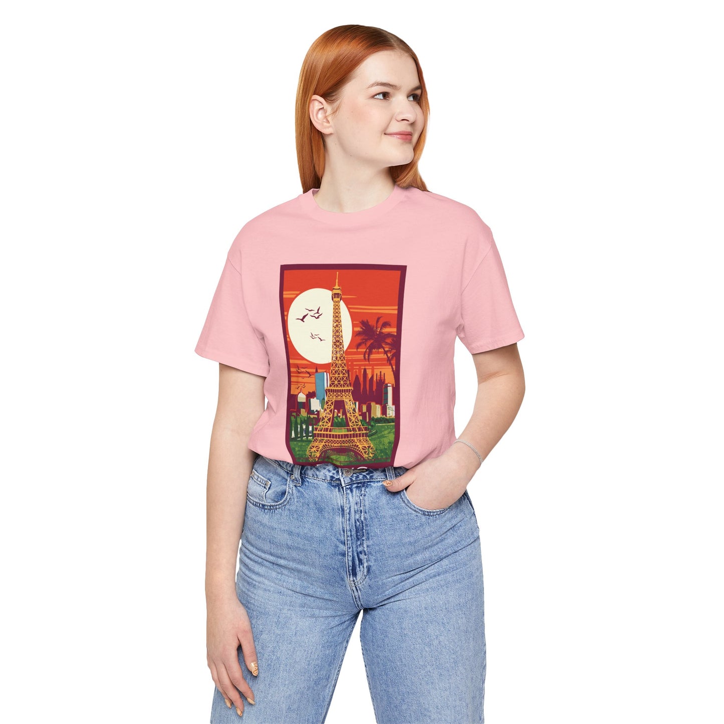 Retro Poster Paris Graphic Design Tee, Paris Shirt, Vintage Tees, Art Design T-Shirt, Graphic Tee, Retro Art Shirts