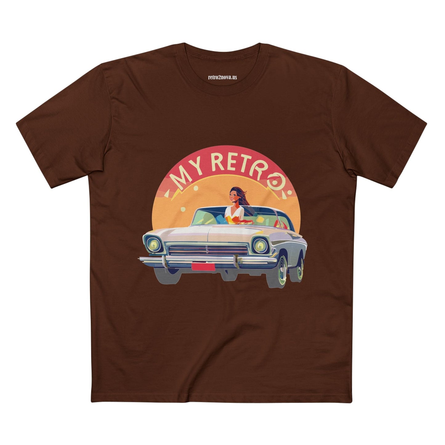 Retro Car Shirts Vintage Car RC-26 Unisex Premium Cotton Tee With Original Art Design