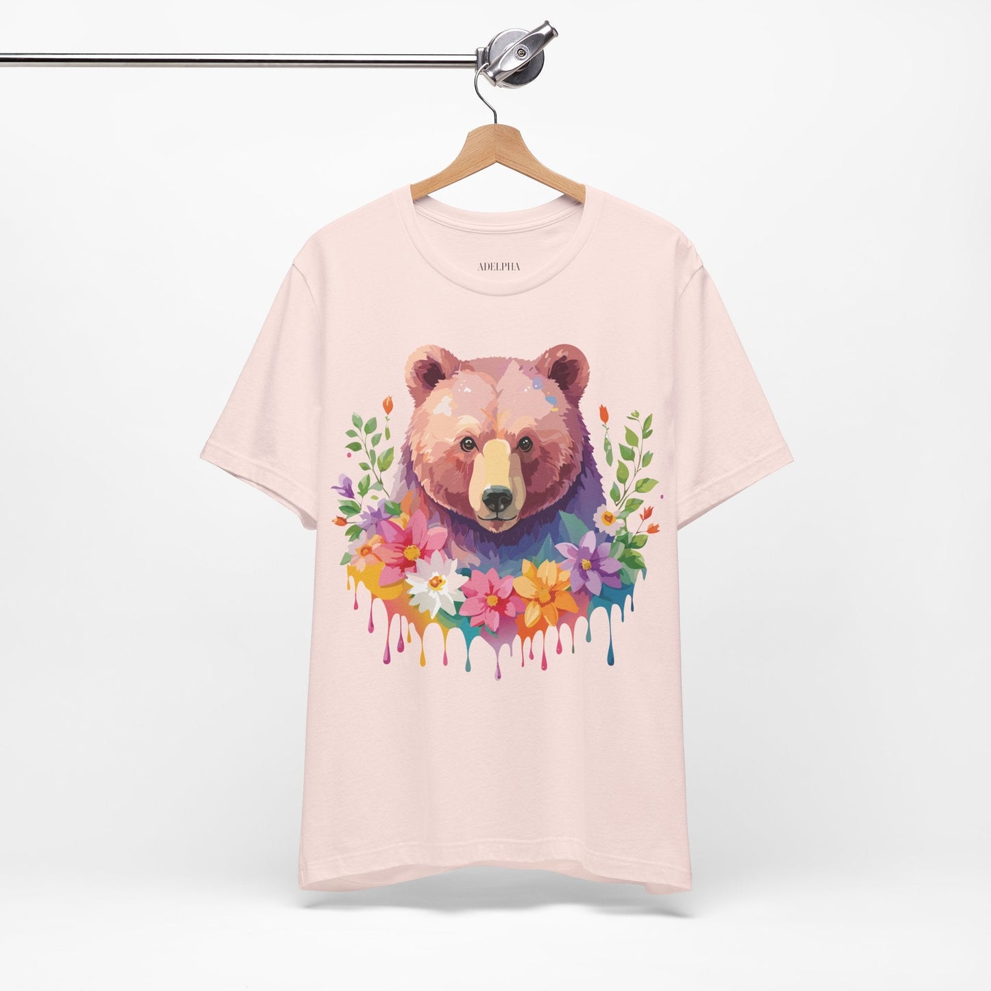 Bear Graphic T Shirt By Adelpha Unisex Short Sleeve Art Design Tee