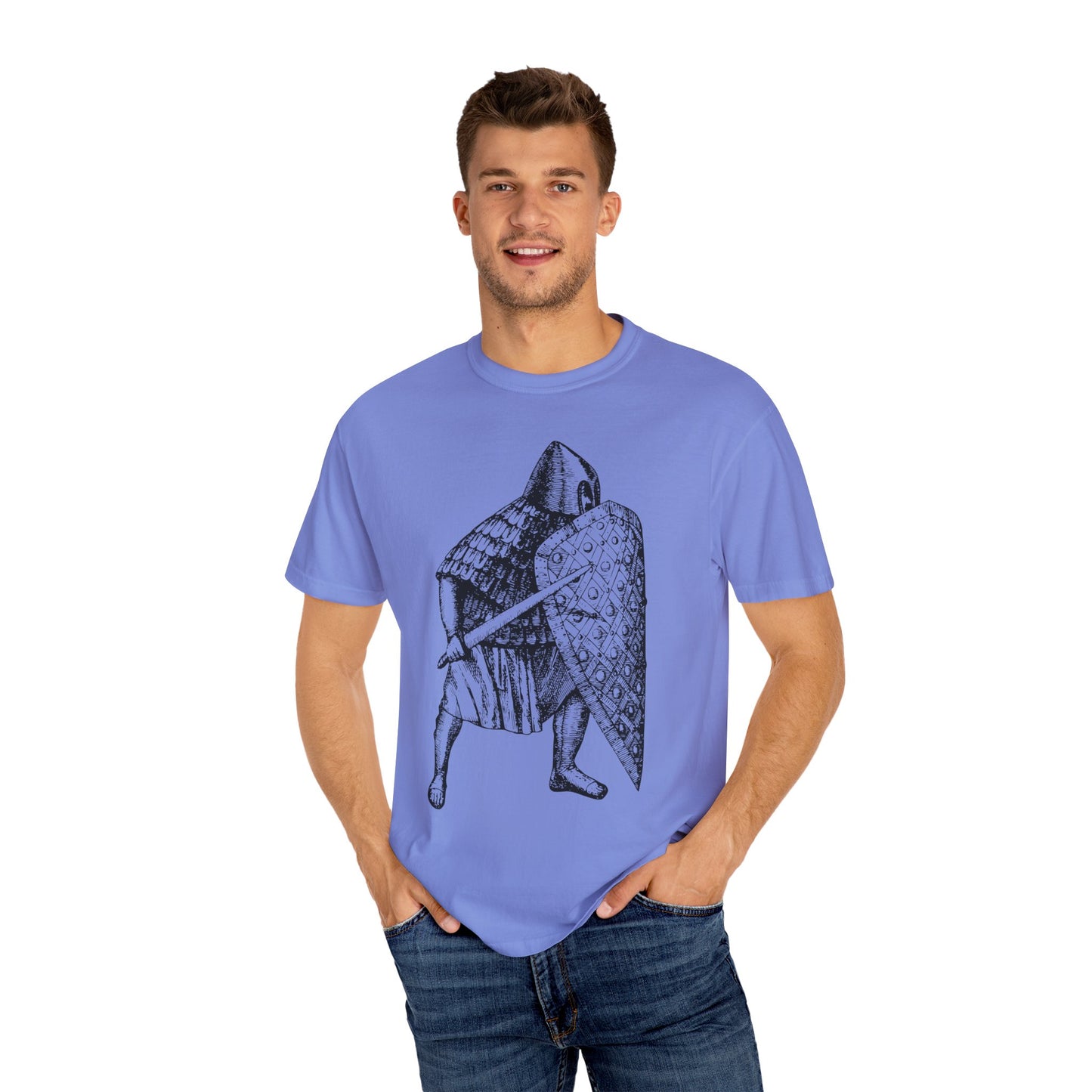 Unisex T-shirt with Knight in Armor