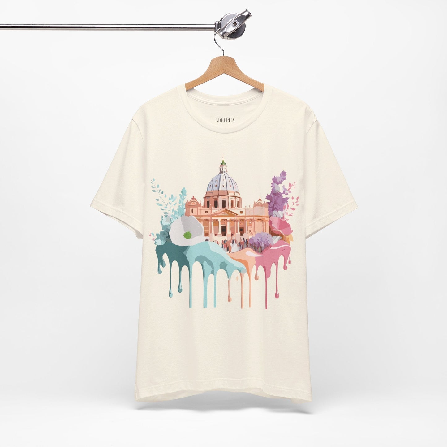 Vintage Rome Tourist Graphic Tee Unisex Short Sleeve Art Design Artwork