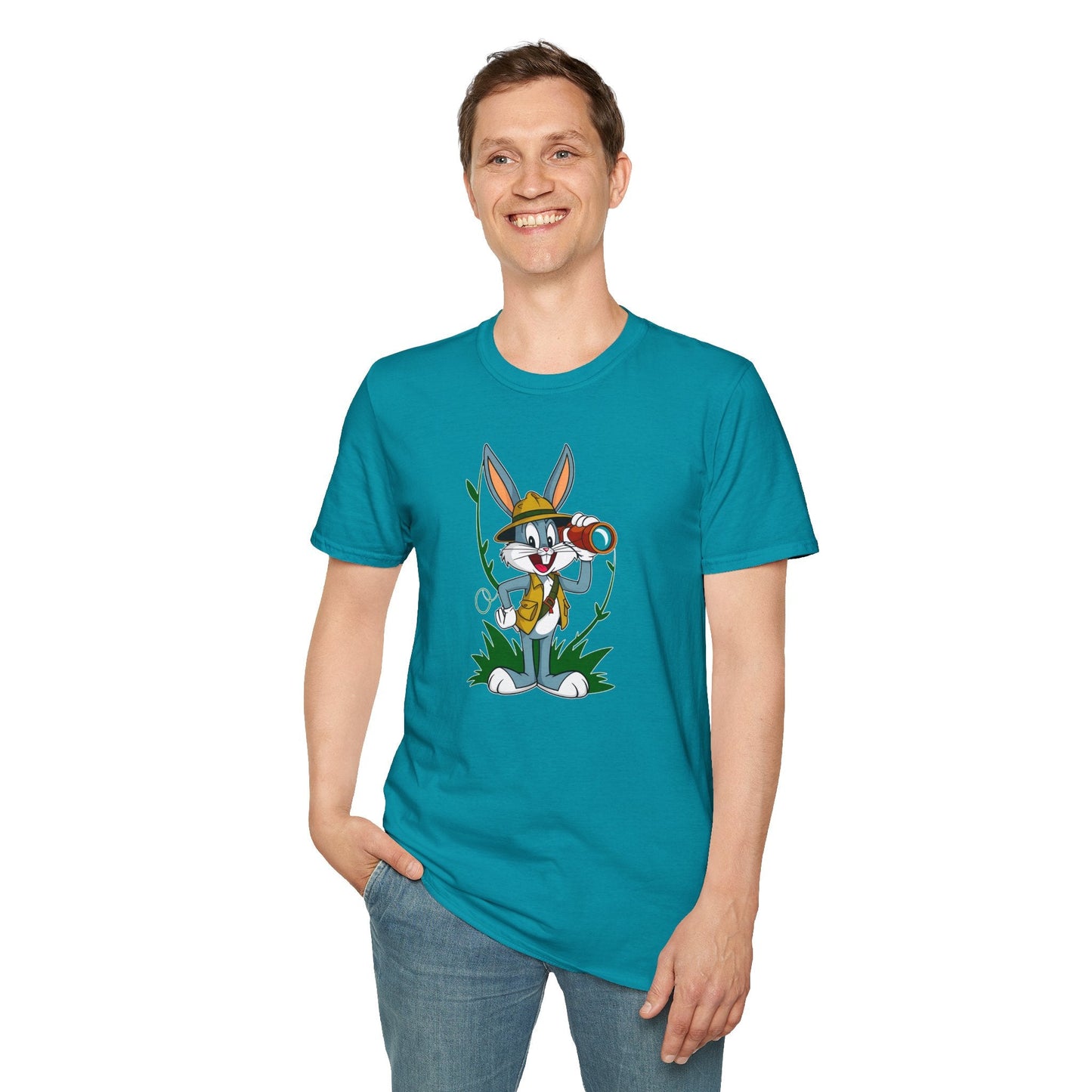 Bugs Bunny T Shirt Unisex Softstyle Gildan 64000 Cartoon Animation Graphic Tee Design