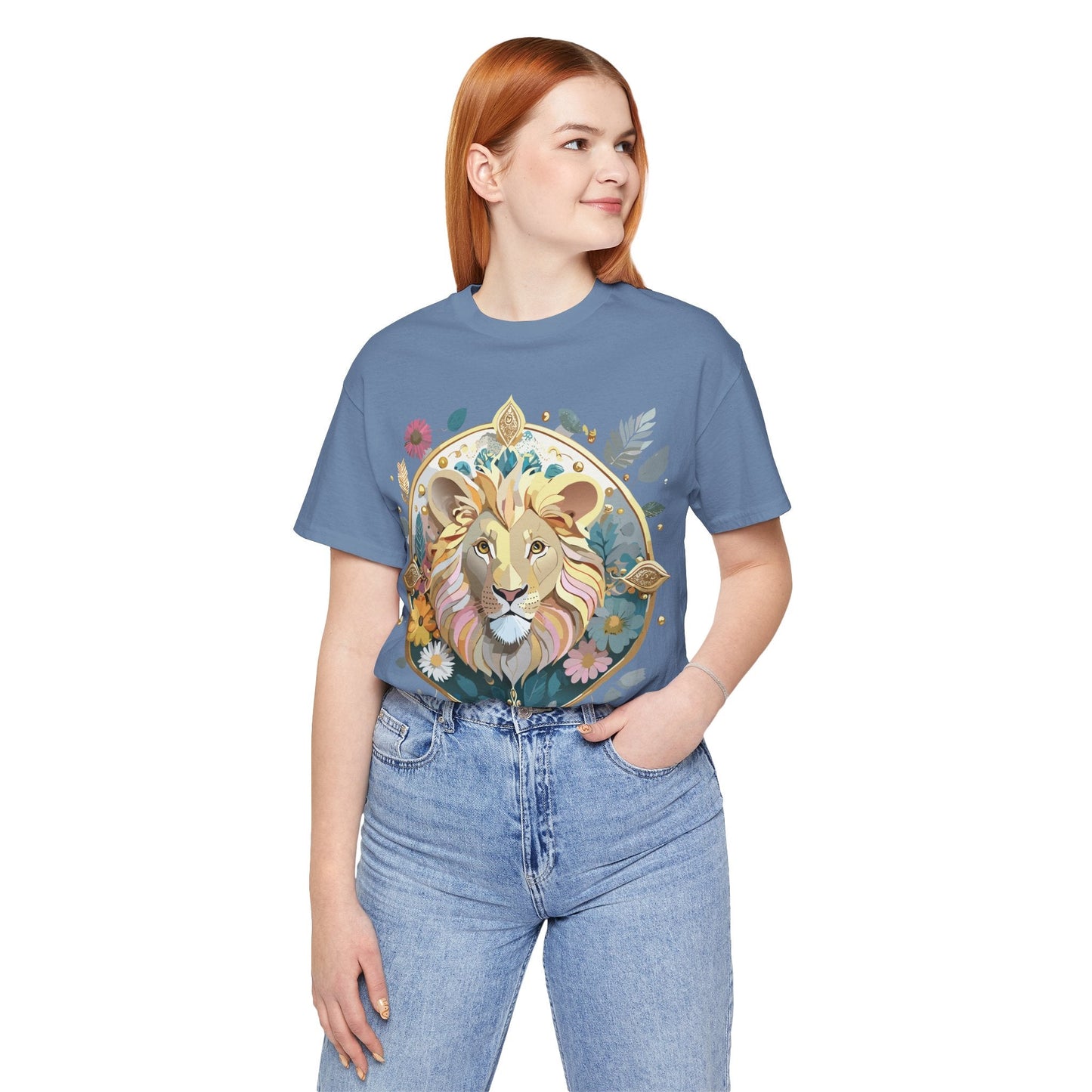 Adelpha Medallion Graphic Tee Unisex Short Sleeve Vintage Inspired Art Design Shirt