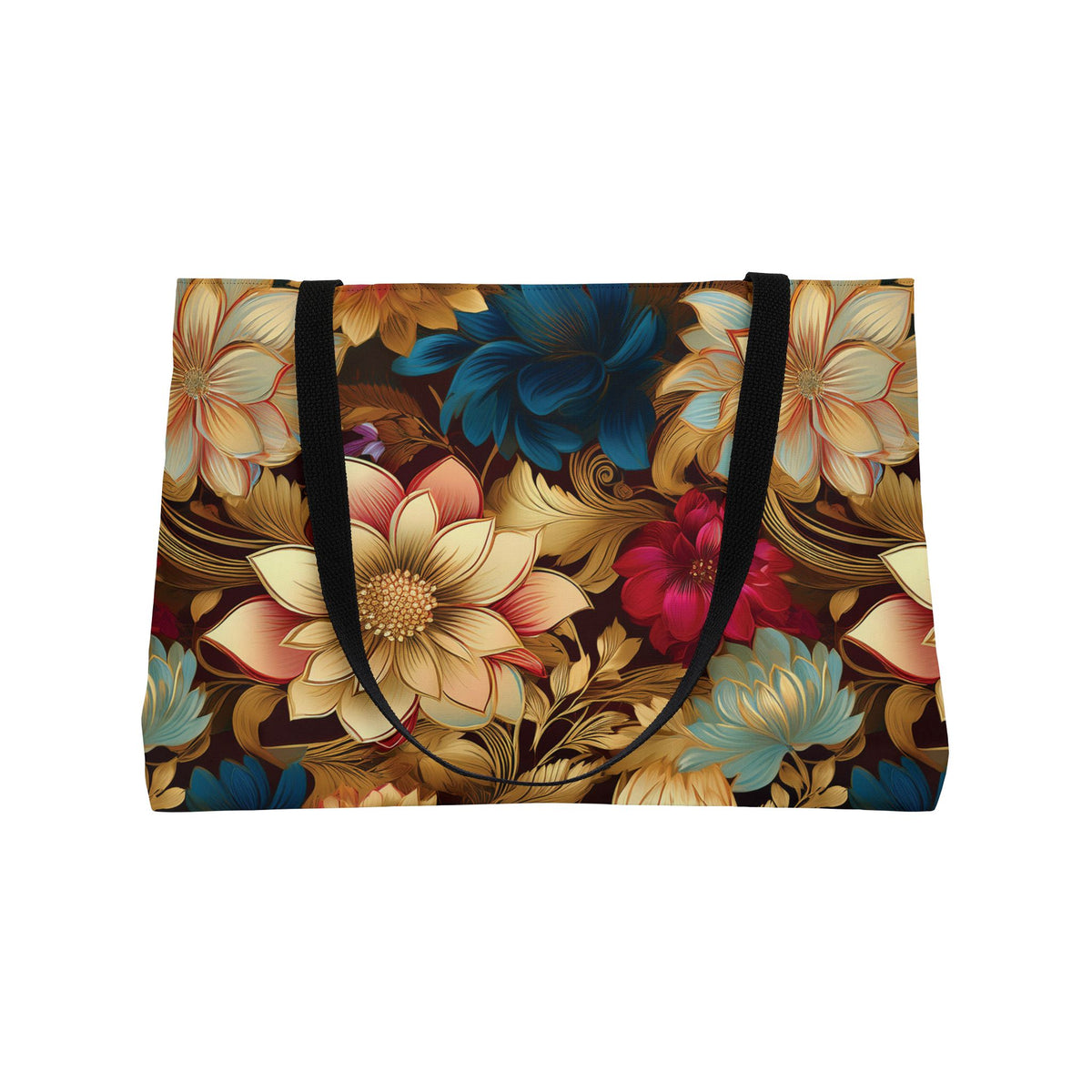Floral Print Poly Canvas Weekender Bag 20
