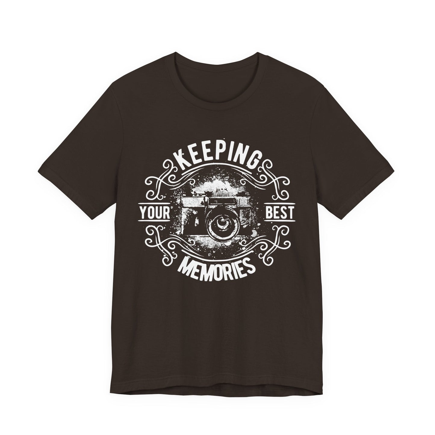 Keeping Your Best Memories T-Shirt Vintage Camera Graphic T-Shirt A-5