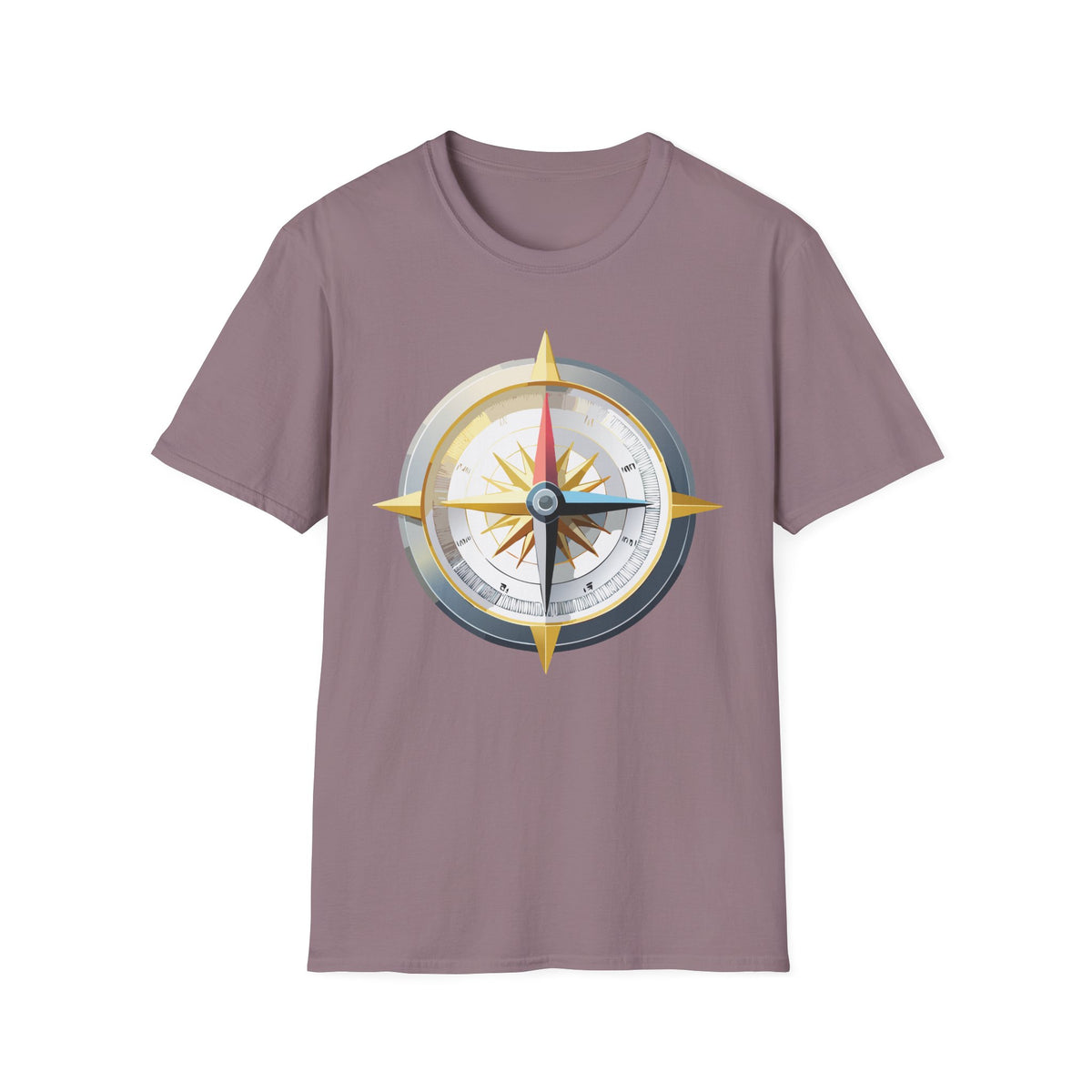 Nautical Compass Graphic T-Shirt | Adventure Graphic Design Unisex 100 Cotton Gildan T-Shirt
