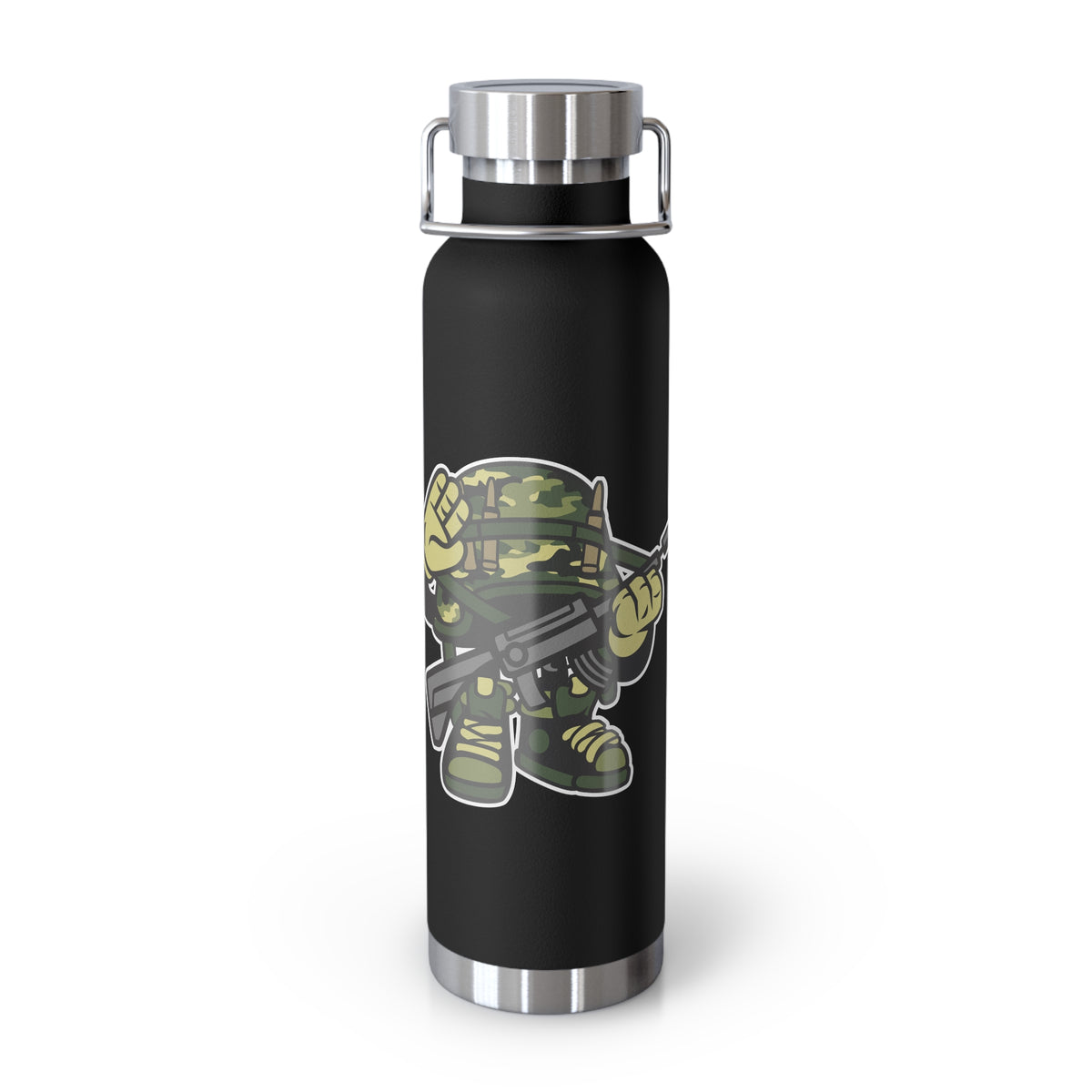 22oz Copper Insulated Water Bottle with Cartoon Design - CV53