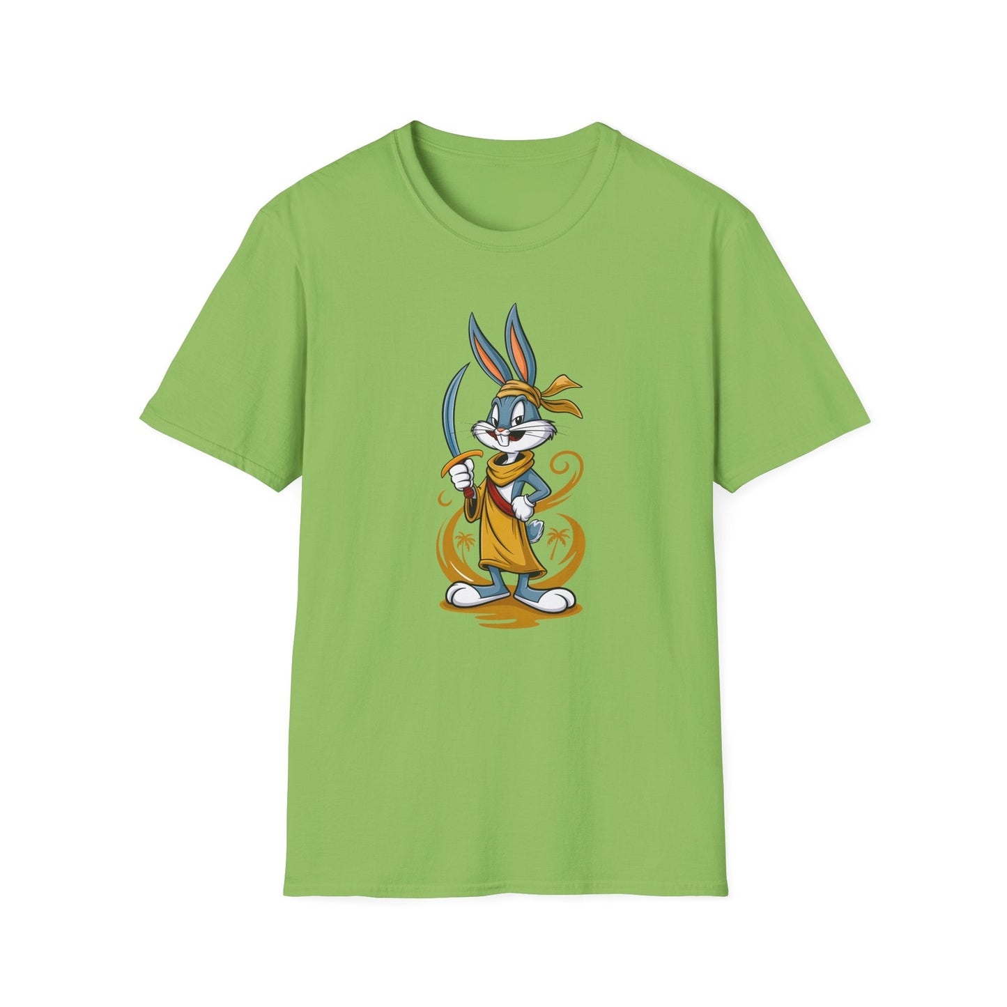Bugs Bunny T Shirt Unisex Short Sleeve Cartoon Graphic Animation Gildan Softstyle 64000