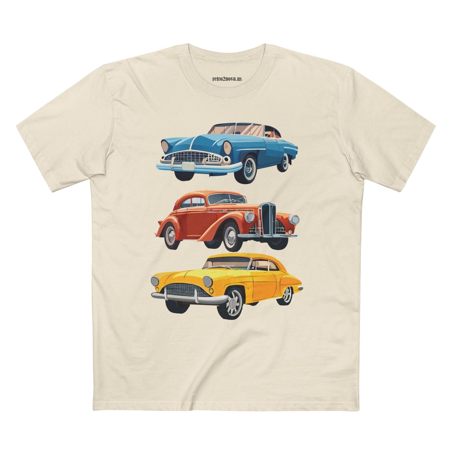 Retro Car Shirts Vintage Car Shirts RC4 Unisex Premium Cotton Tee With Original Art By Retro2Nova