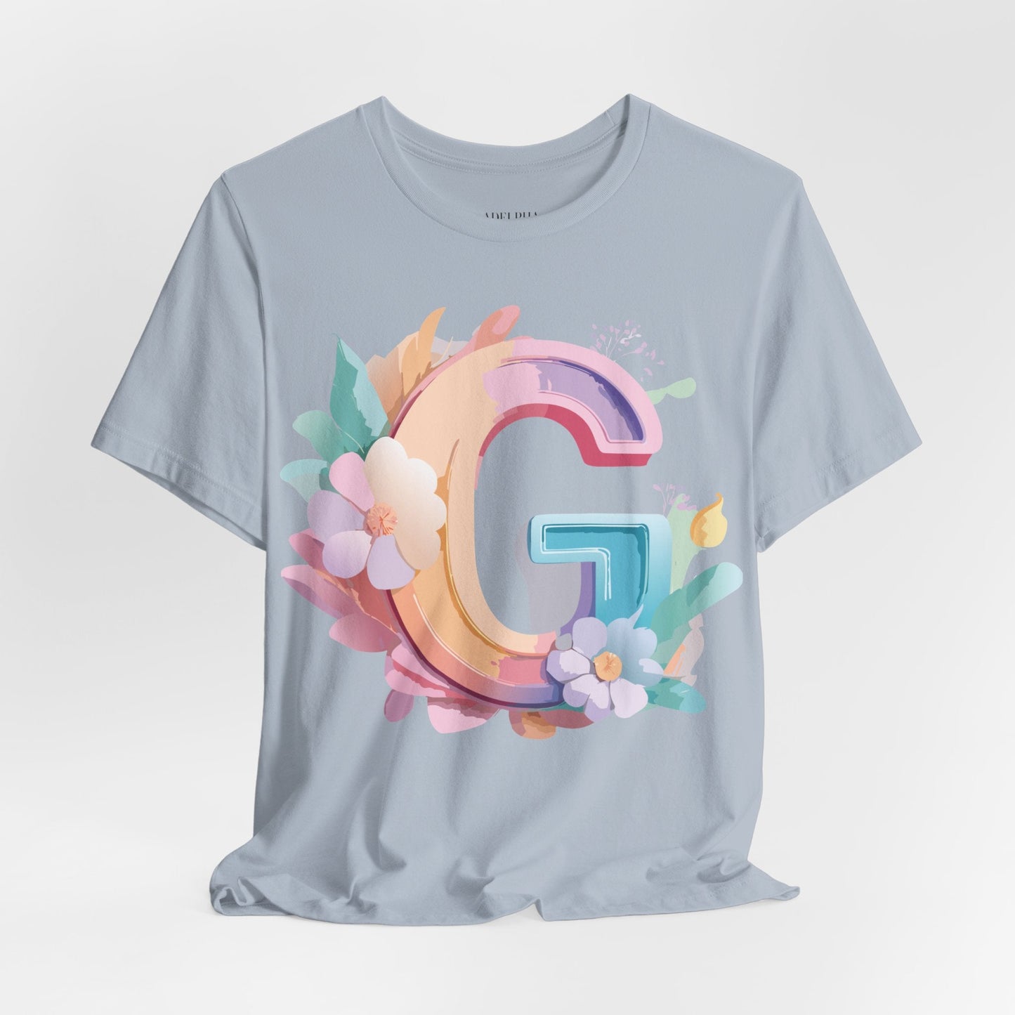 Letter G Shirt Unisex Graphic Tee With Vintage Inspired Artwork Adelpha Premium Tee