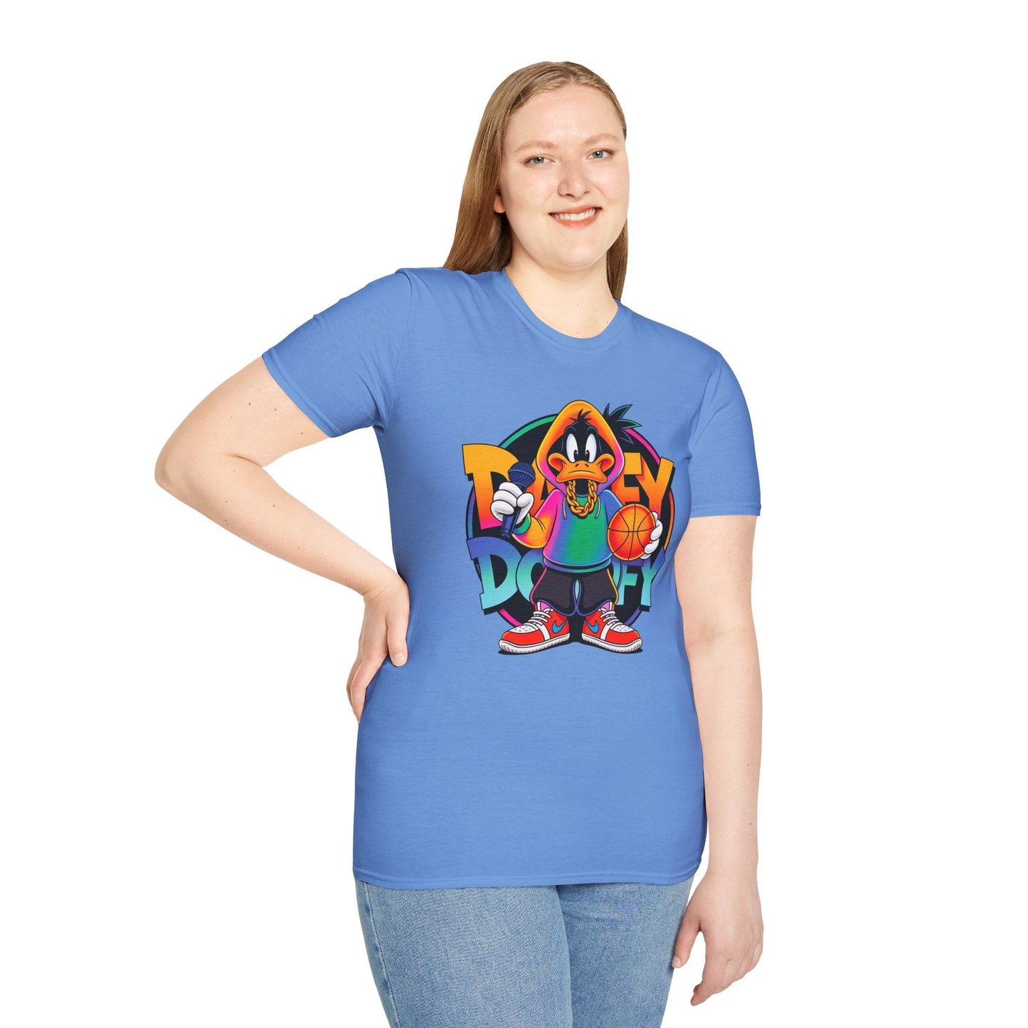 Funny Cartoon Animals T Shirt With Animation Print Unisex Softstyle Graphic Cotton Tee