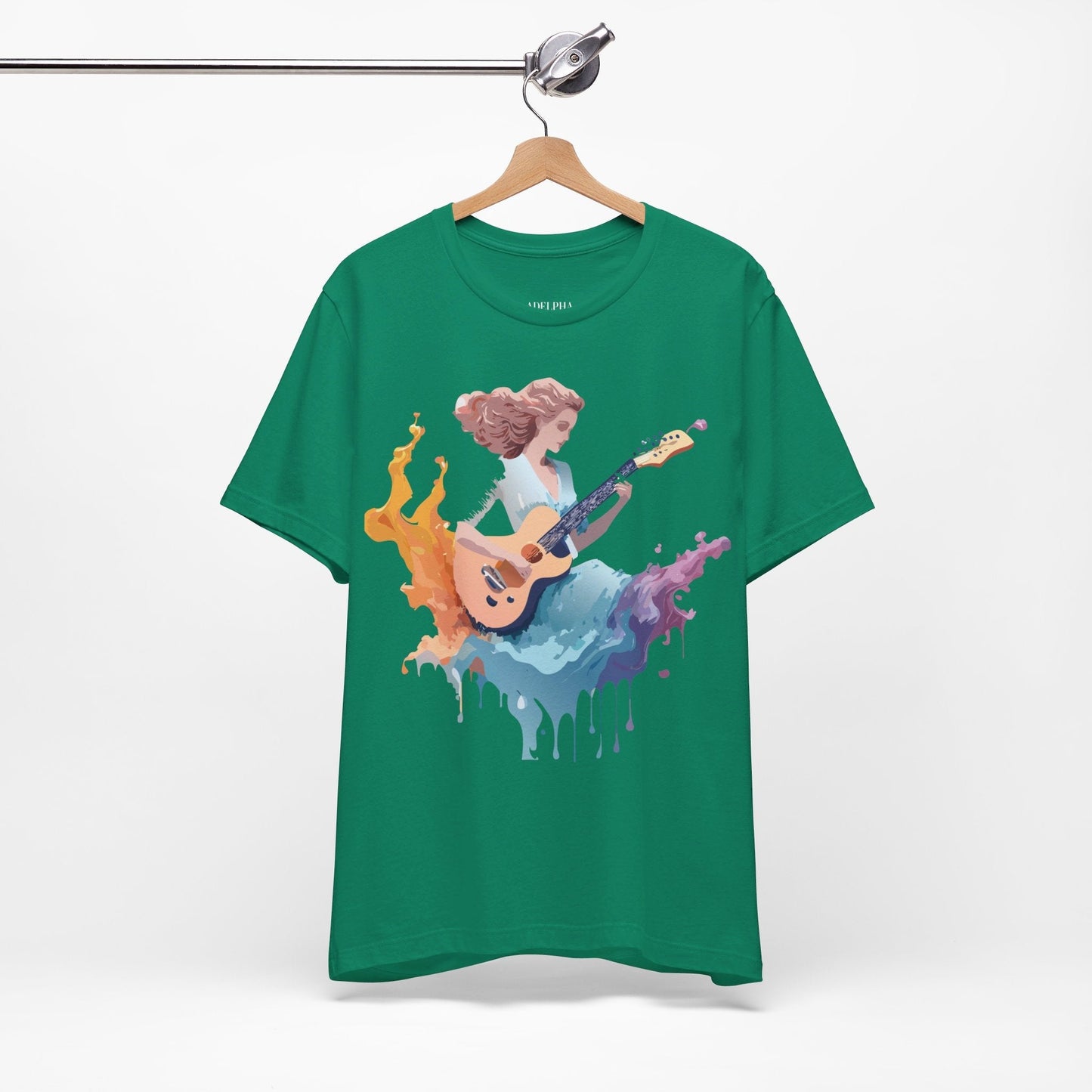 Adelpha Music Graphic Tee Unisex Vintage Inspired Art Design Short Sleeve T Shirt