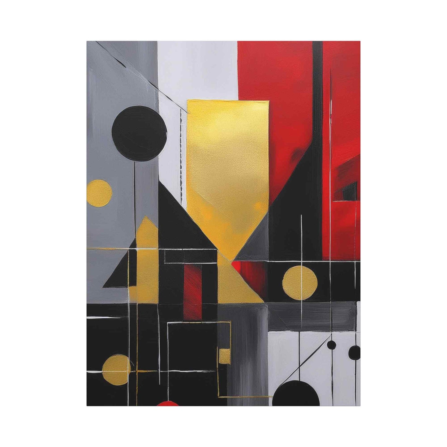 Red Abstract Painting Print Canvas 20x24,20x30,24x30, 24x32,24x36,30x40, 32x48,36x48,40x60 Pine-Wood Inner Frame ABS-22