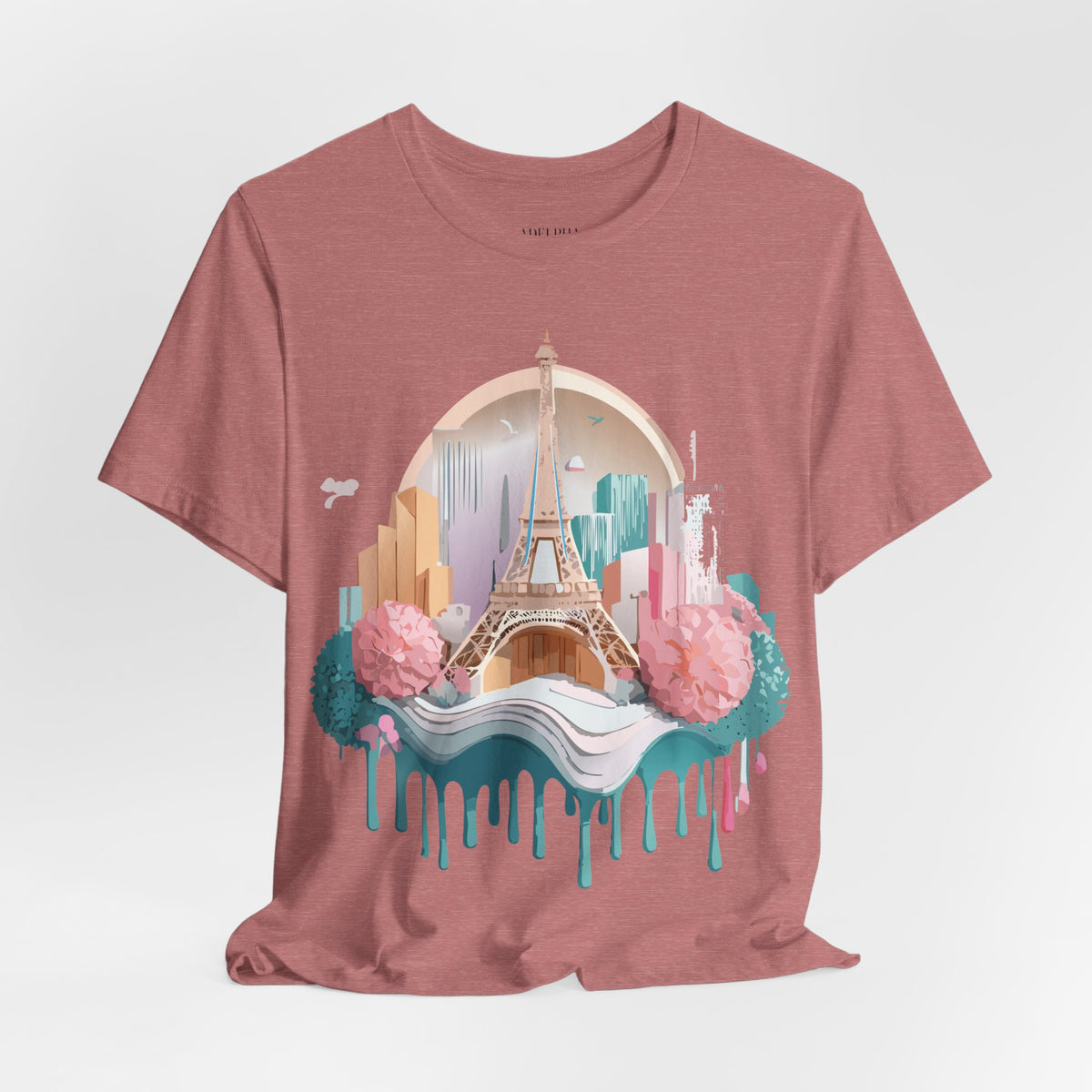Paris Travel Tourist Graphic Design Unisex Bella+Canvas Cotton T-Shirt e322