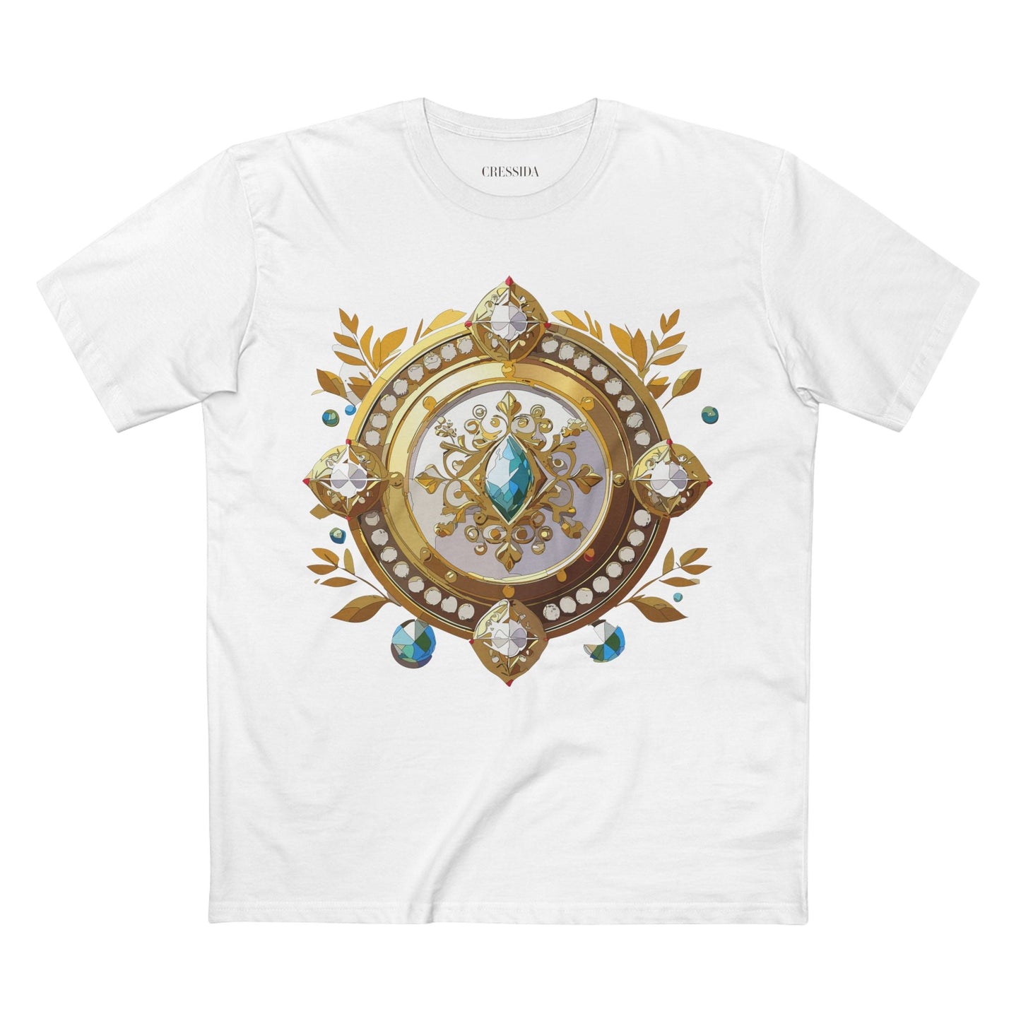 Medallion Graphic T-Shirt Unisex 100 Cotton With Gold Art Design Medal Tee 12