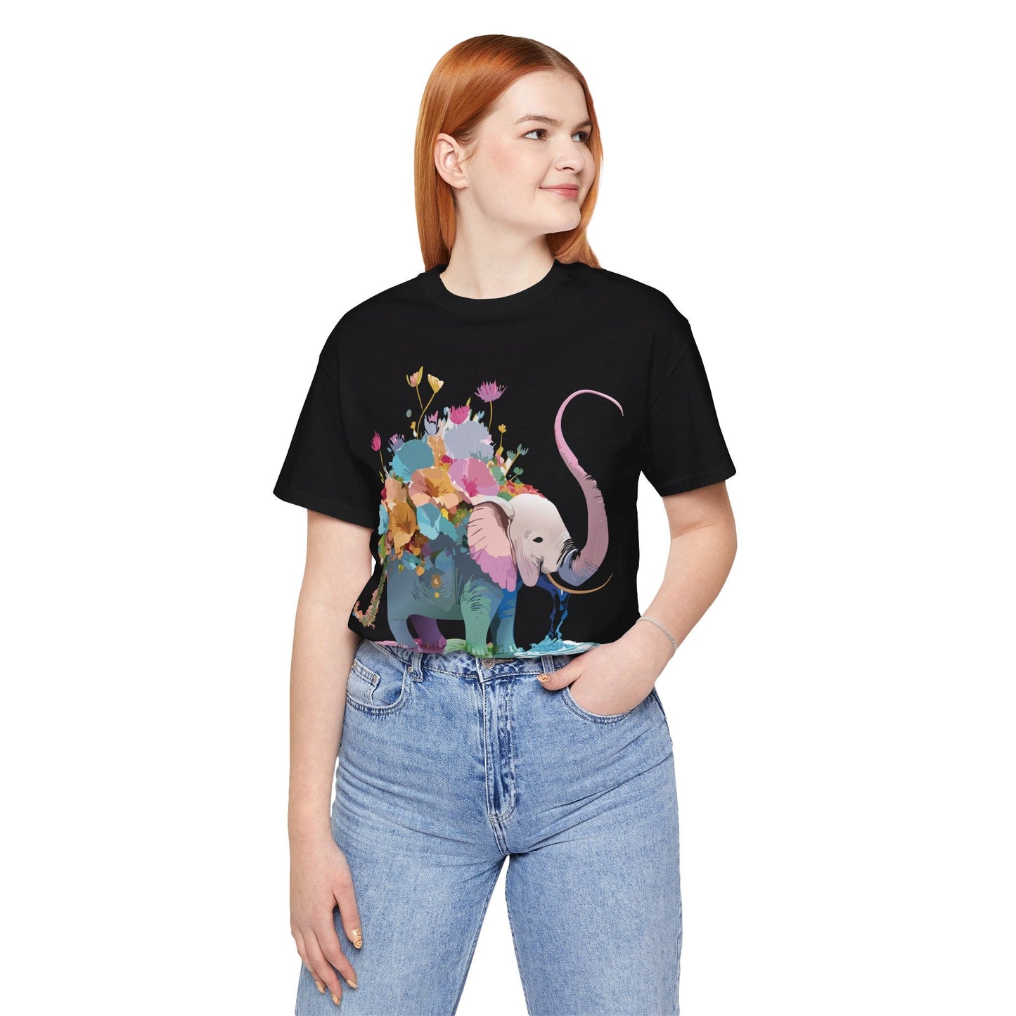 Elephant Graphic T Shirt Unisex Vintage Inspired Art Tee Adelpha Short Sleeve Artwork