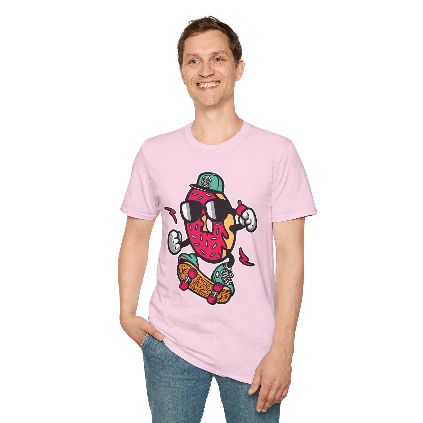 Cartoon T Shirt Animation Tee Funny Art Graphic Shirt Unisex Gildan Softstyle 64000
