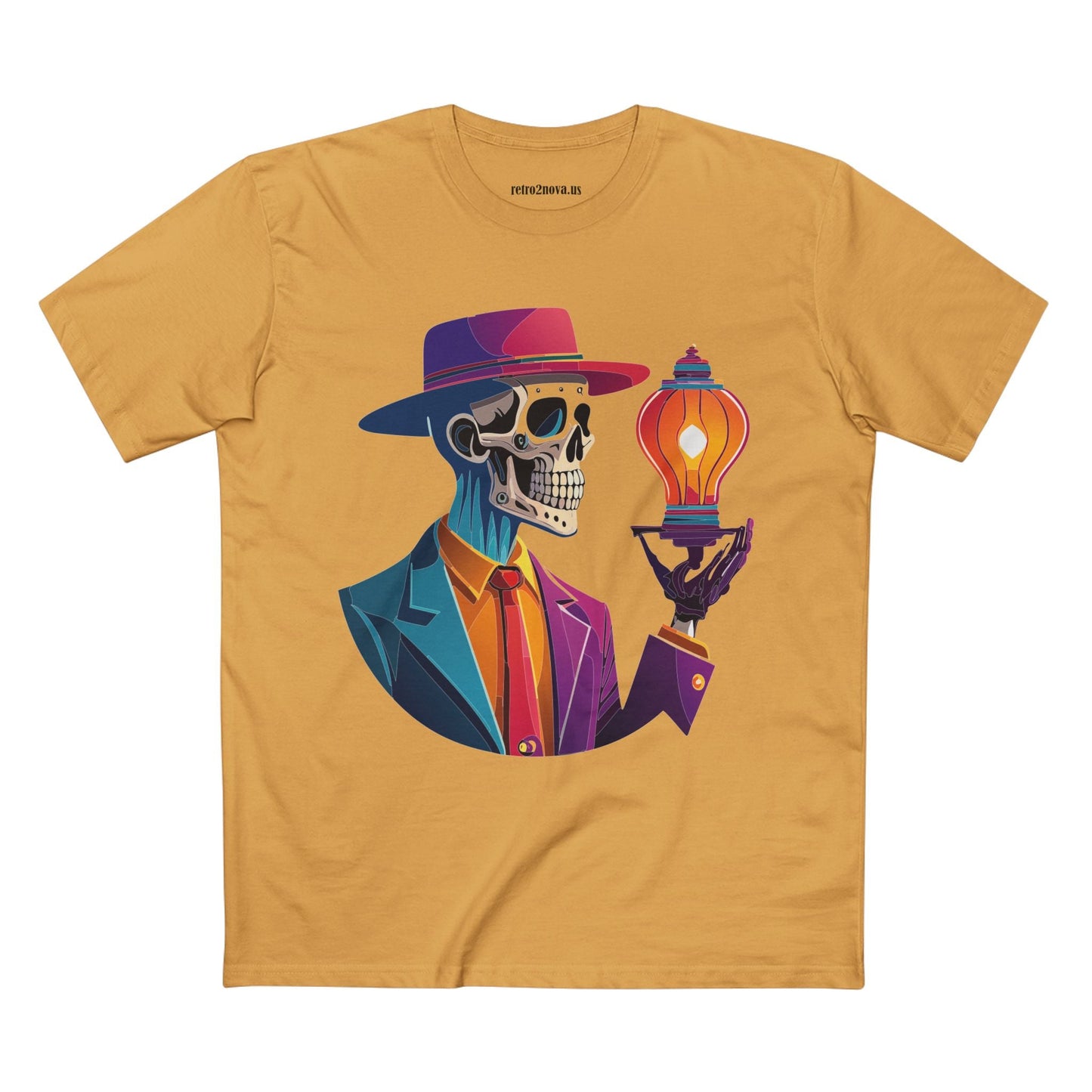 Skull Shirt Unisex Premium Cotton Tee with Original Art Design by Retro2Nova Collection
