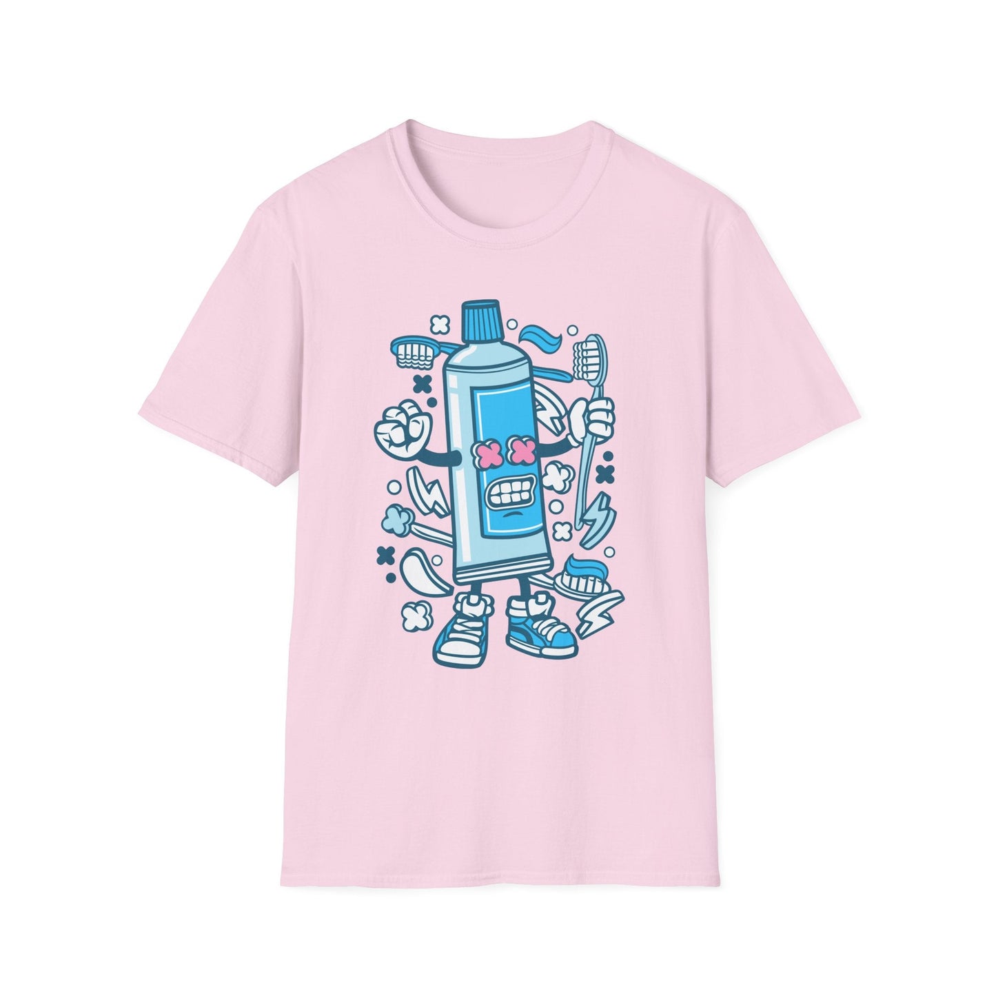 Cartoon Animation T Shirt Unisex Gildan Softstyle 64000 Tee With Fun Art Design Artwork